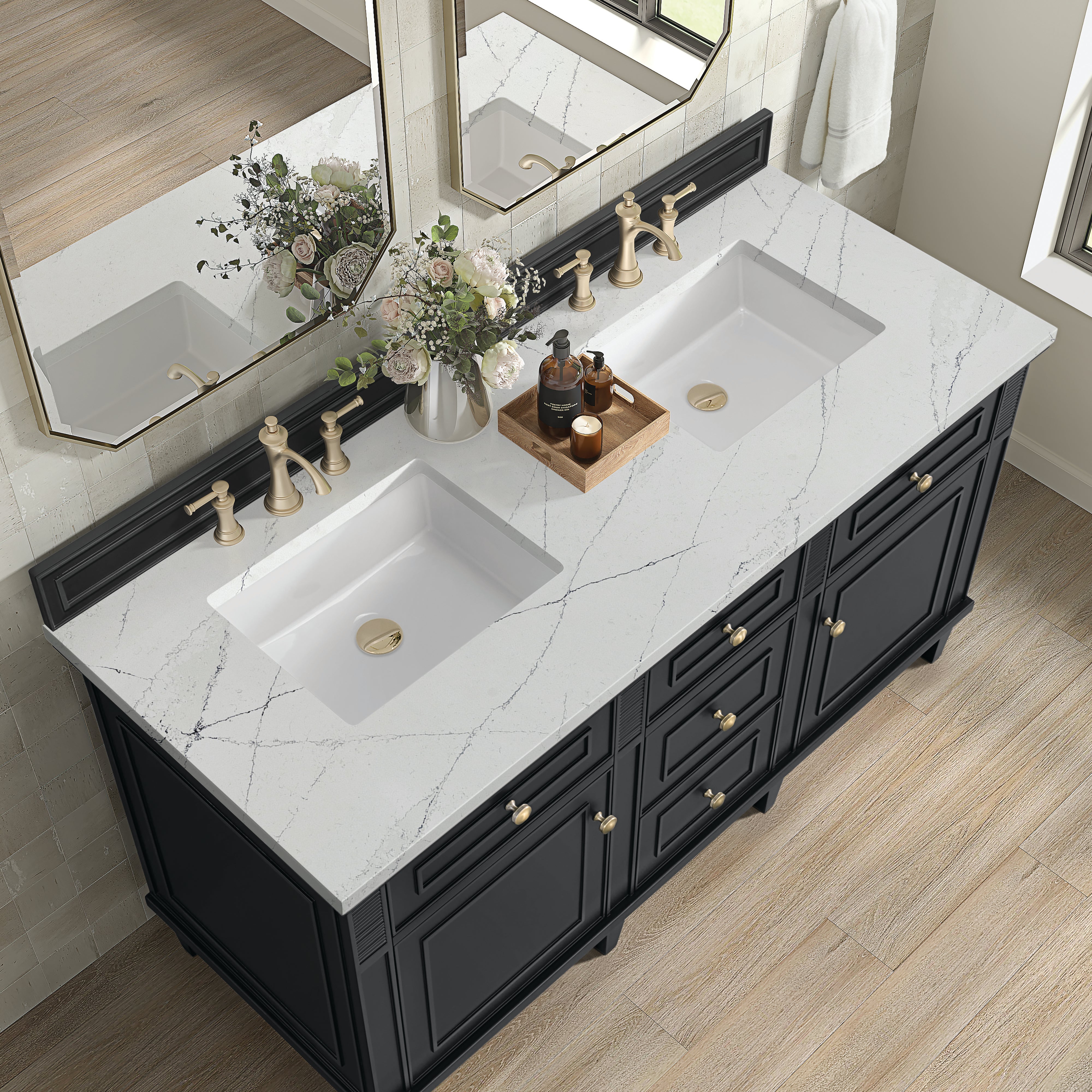 Black Onyx / Ethereal Noctis - 3 Faucet Holes