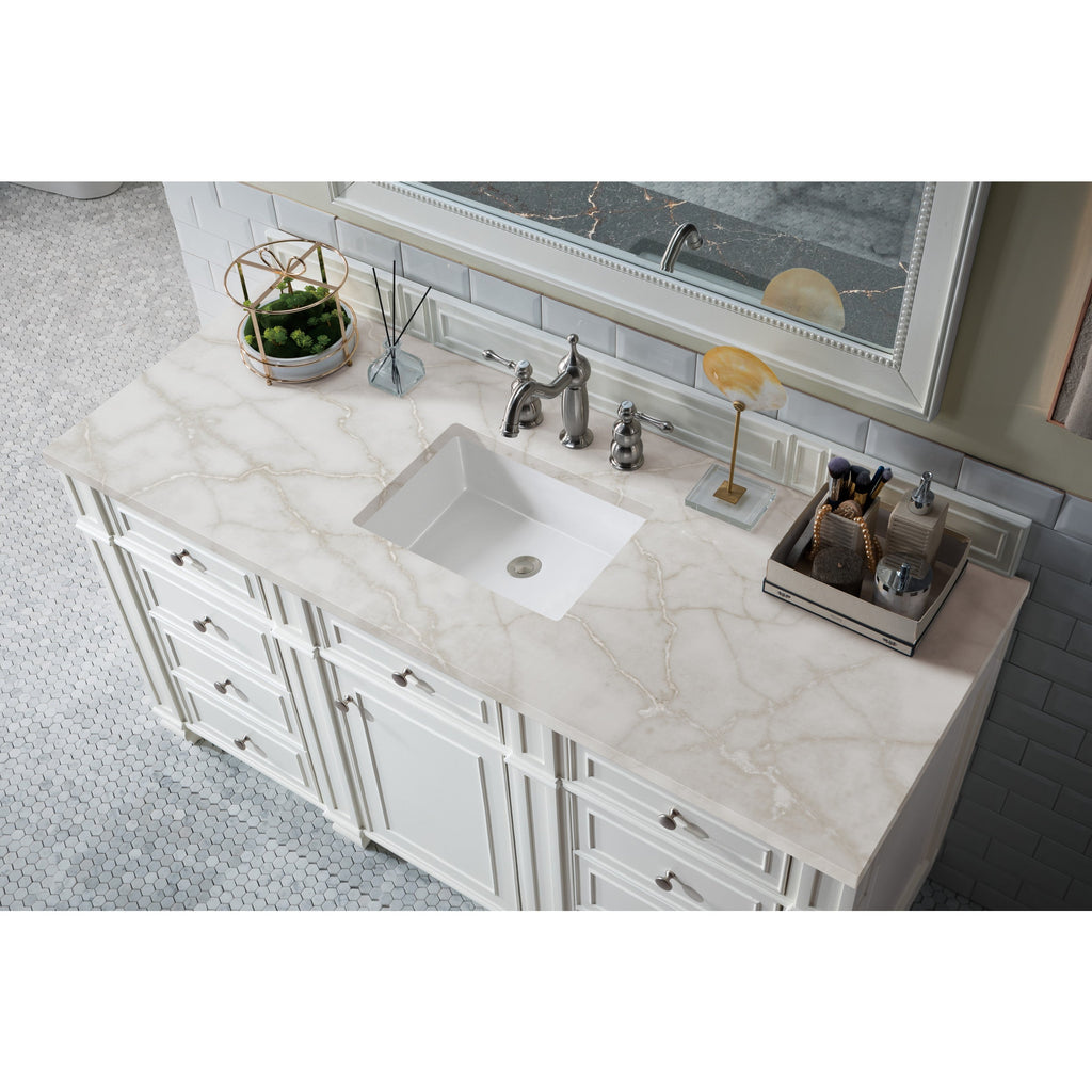 Bright White / Victorian Silver - 3 Faucet Holes