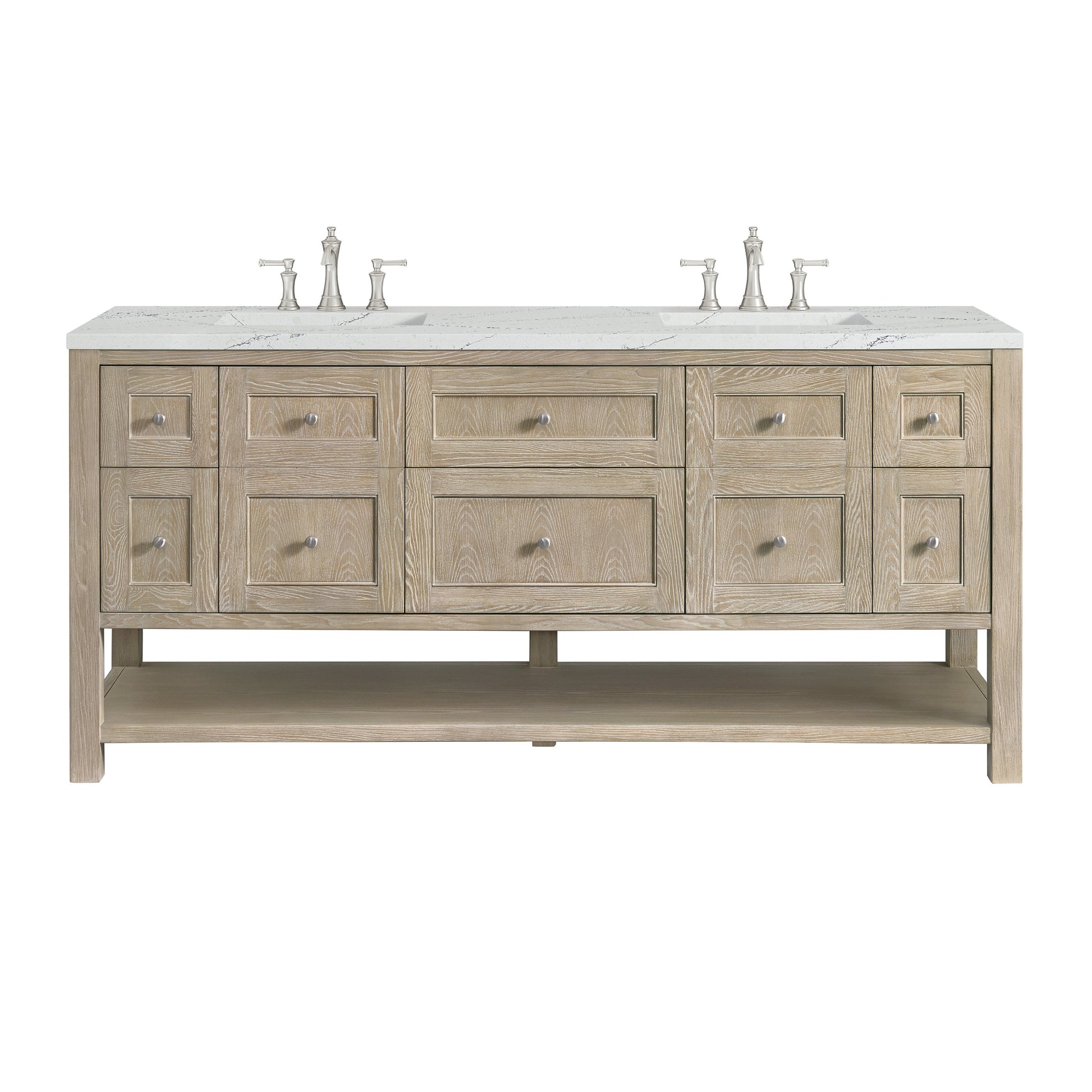 Whitewashed Oak / Ethereal Noctis - 3 Faucet Holes