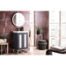 Mineral Gray / White Glossy / Brushed Nickel - 1 Faucet Hole