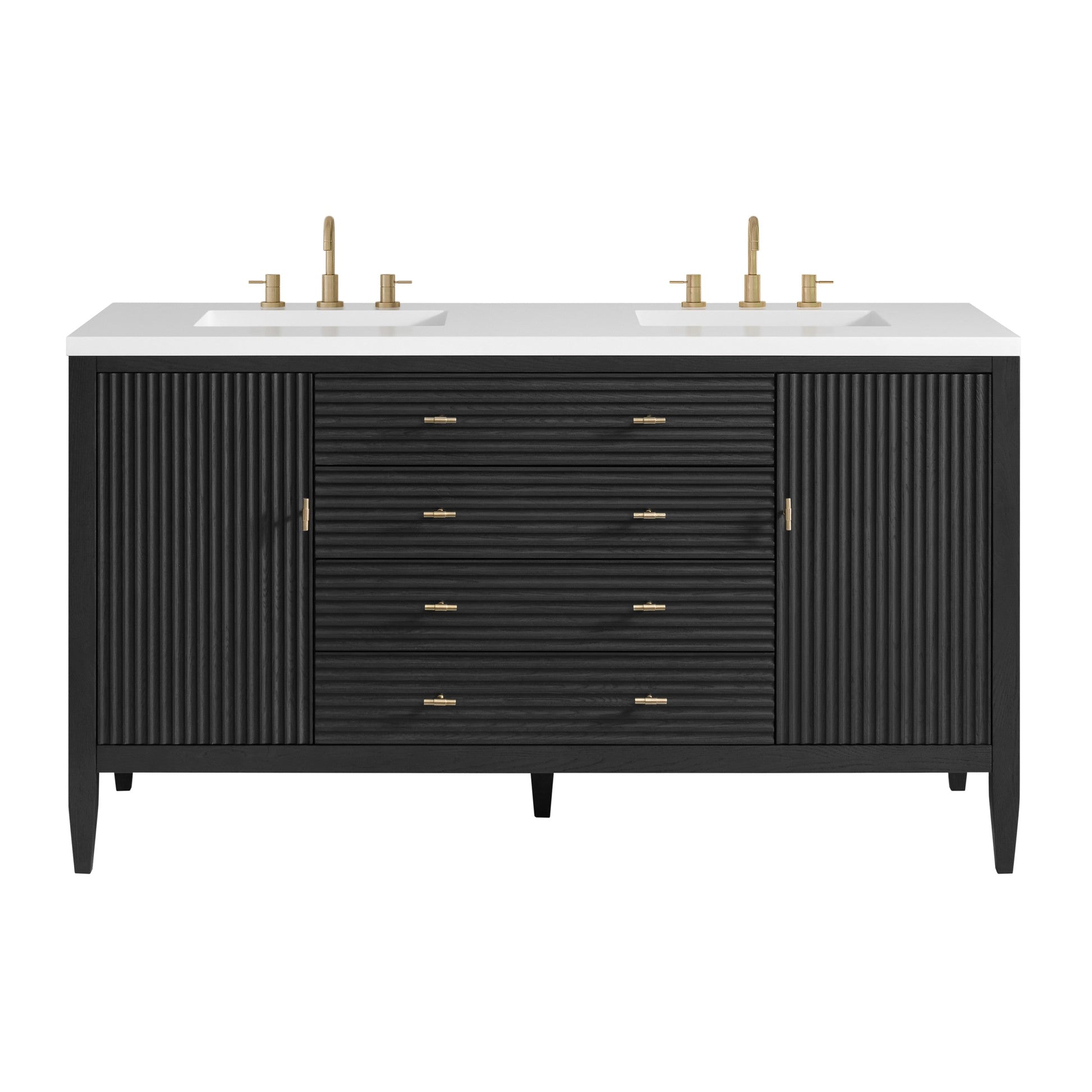 Carbon Oak / White Zeus - 3 Faucet Holes