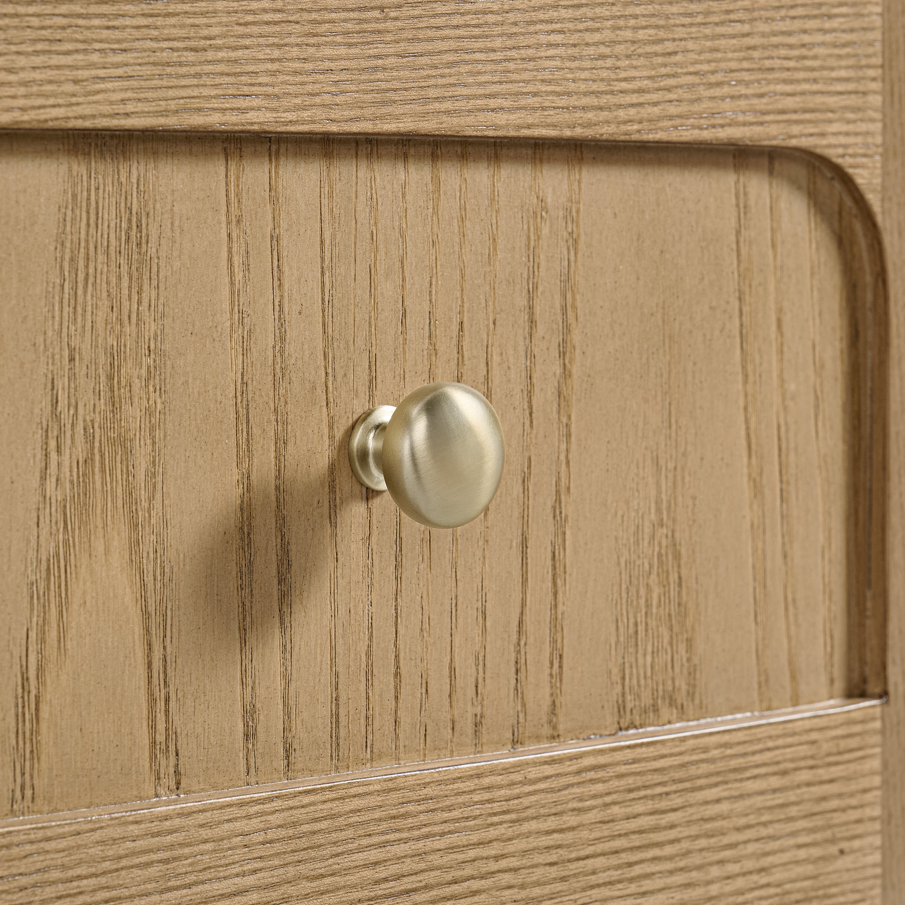 Light Natural Oak / Victorian Silver - 3 Faucet Holes