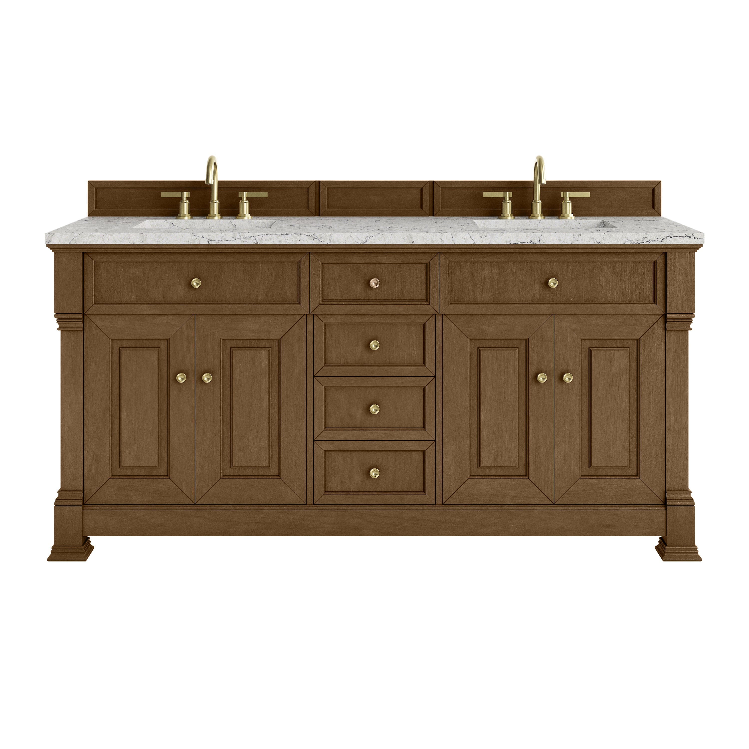 Honey Oak / Eternal Jasmine Pearl - 3 Faucet Holes