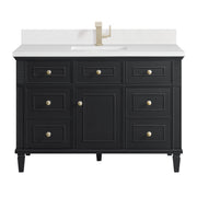 Black Onyx / White Zeus - 1 Faucet Hole