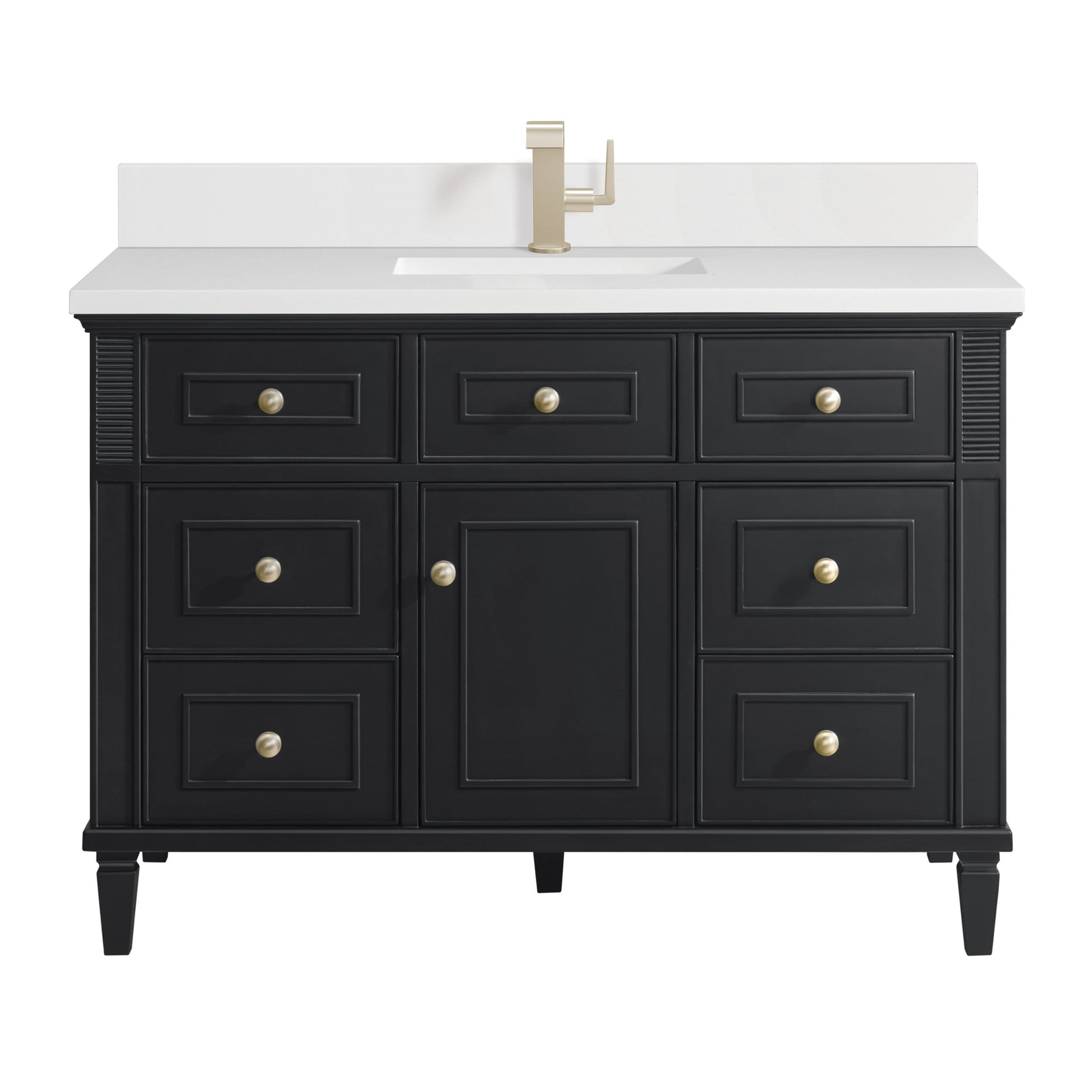 Black Onyx / White Zeus - 1 Faucet Hole