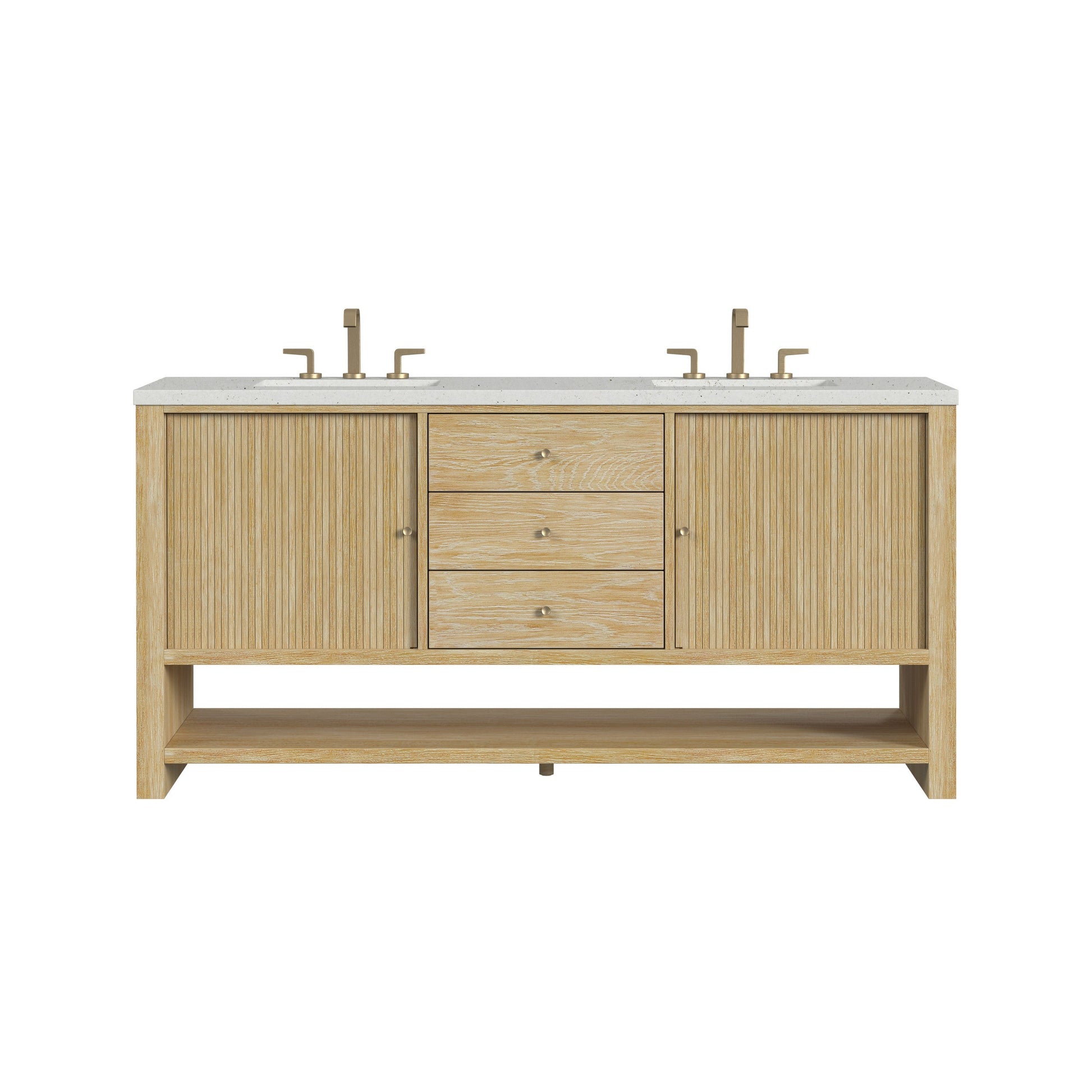 Sunwashed Oak / Lime Delight - 3 Faucet Holes
