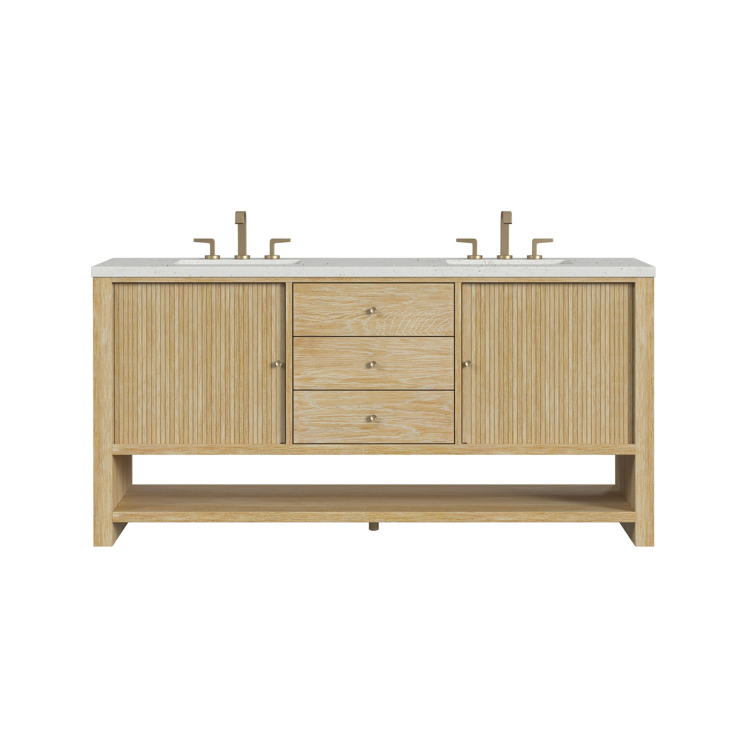 Sunwashed Oak / Lime Delight - 3 Faucet Holes