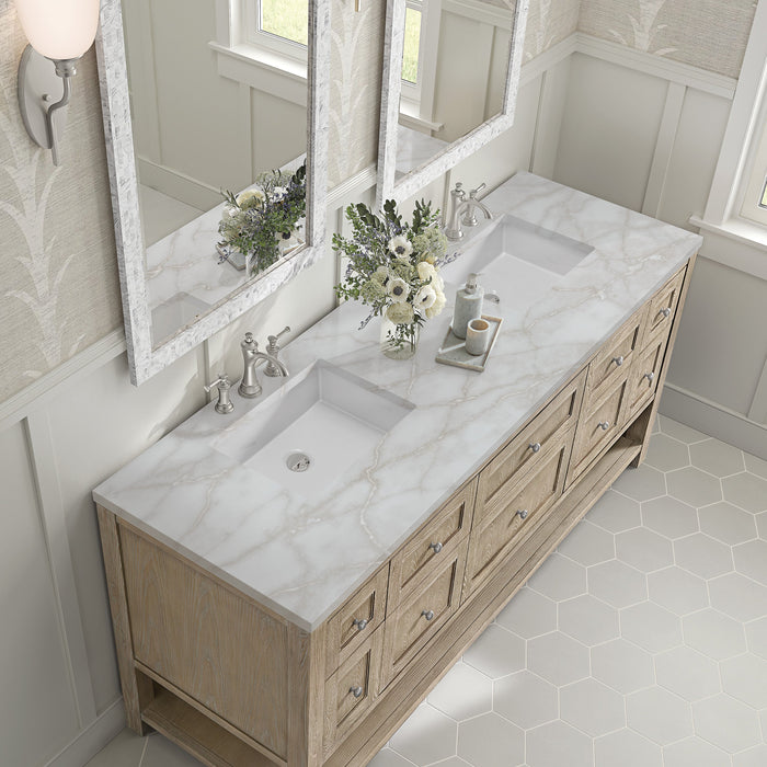 Whitewashed Oak / Victorian Silver - 3 Faucet Holes