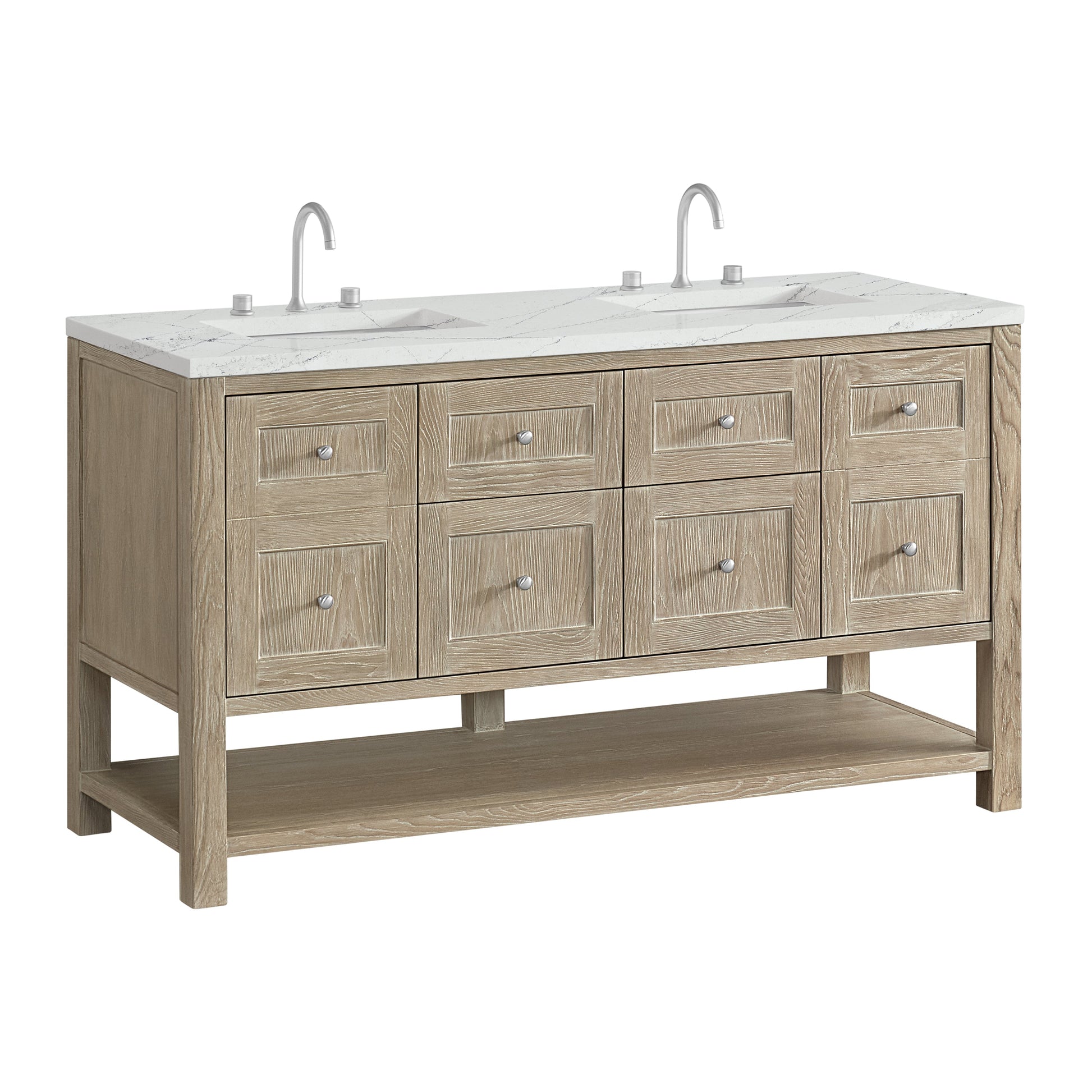 Whitewashed Oak / Ethereal Noctis - 3 Faucet Holes