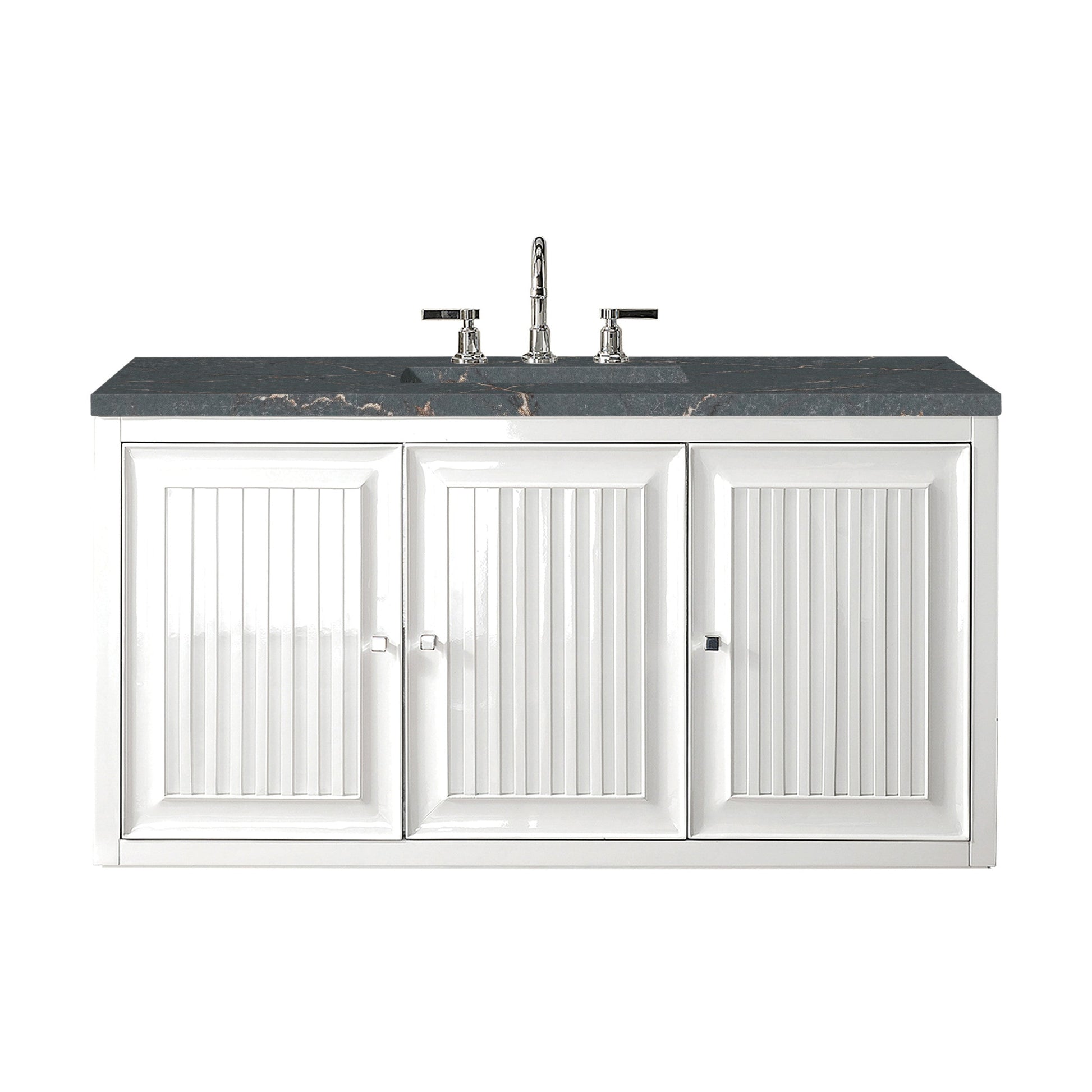 Glossy White / Parisien Bleu - 3 Faucet Holes