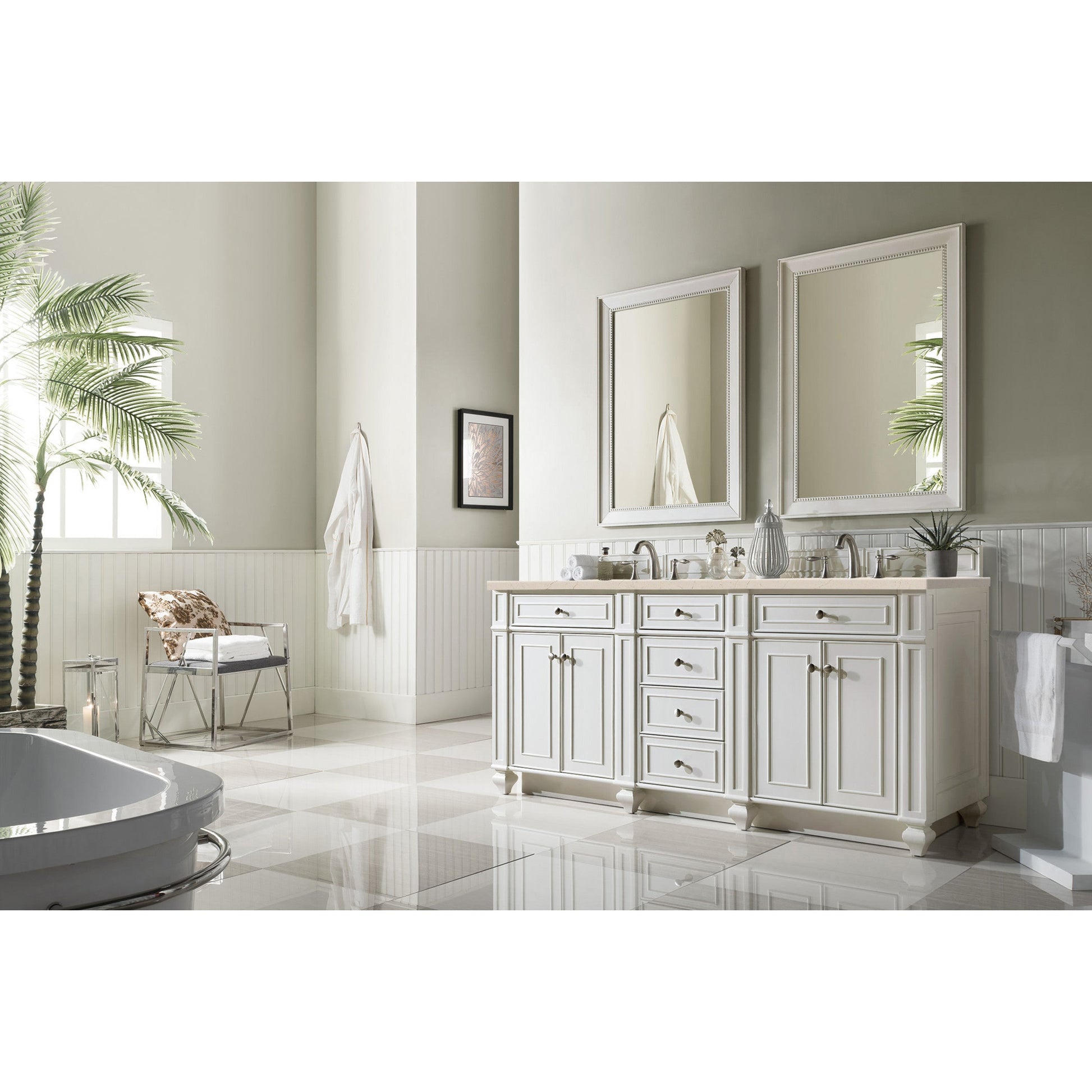 Bright White / Eternal Marfil - 3 Faucet Holes