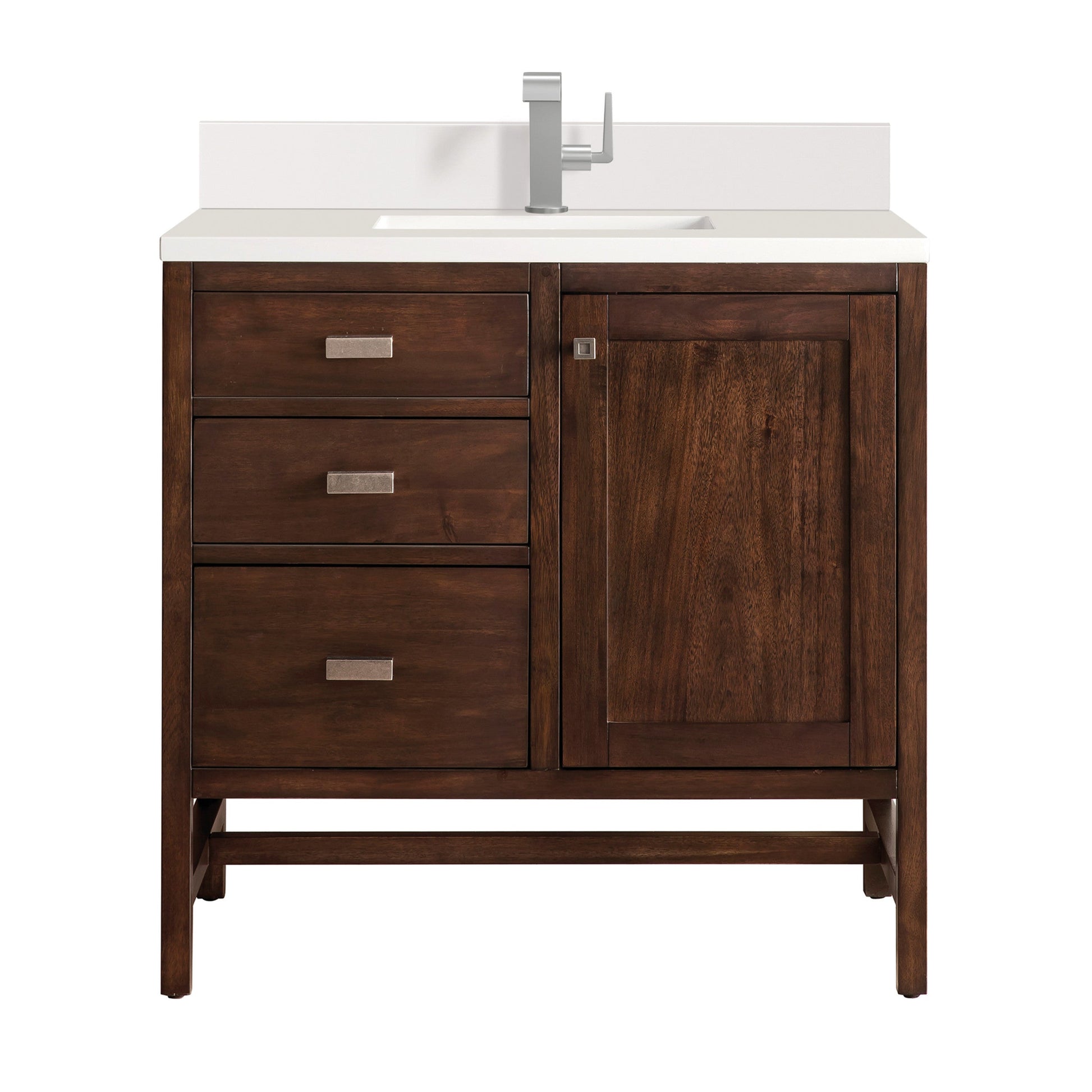 Mid-Century Acacia / White Zeus - 1 Faucet Hole