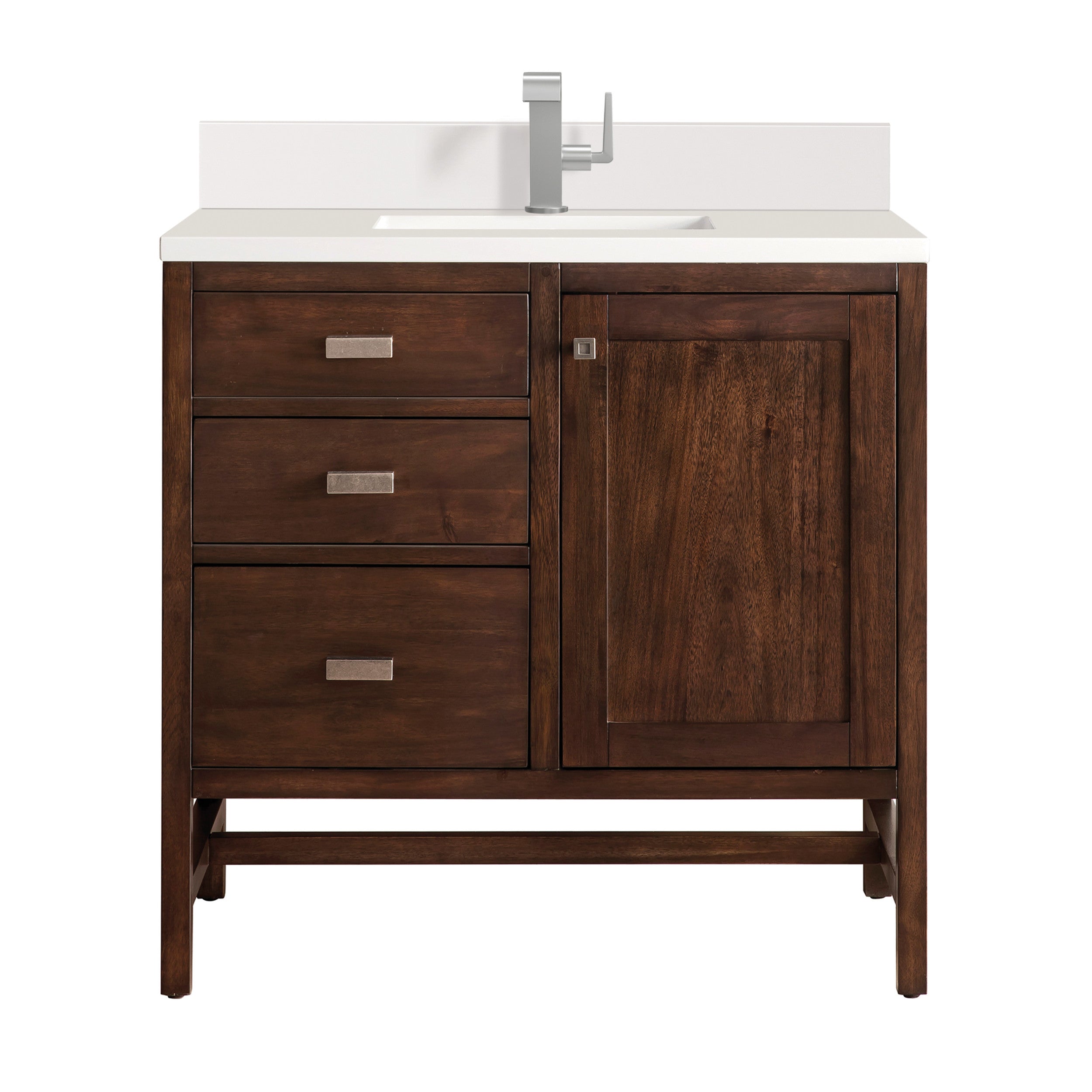 Mid-Century Acacia / White Zeus - 1 Faucet Hole