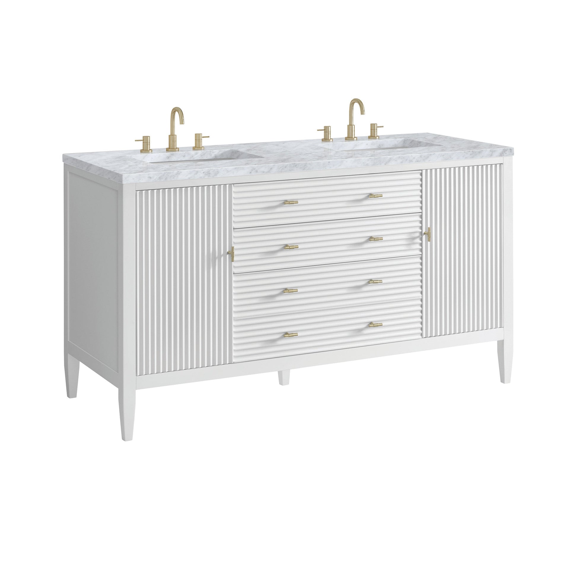 Bright White / Carrara White - 3 Faucet Holes