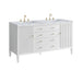 Bright White / Carrara White - 3 Faucet Holes
