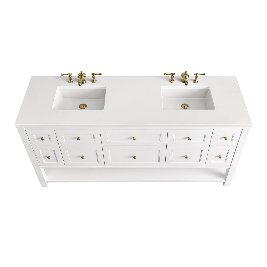 Bright White / White Zeus - 3 Faucet Holes