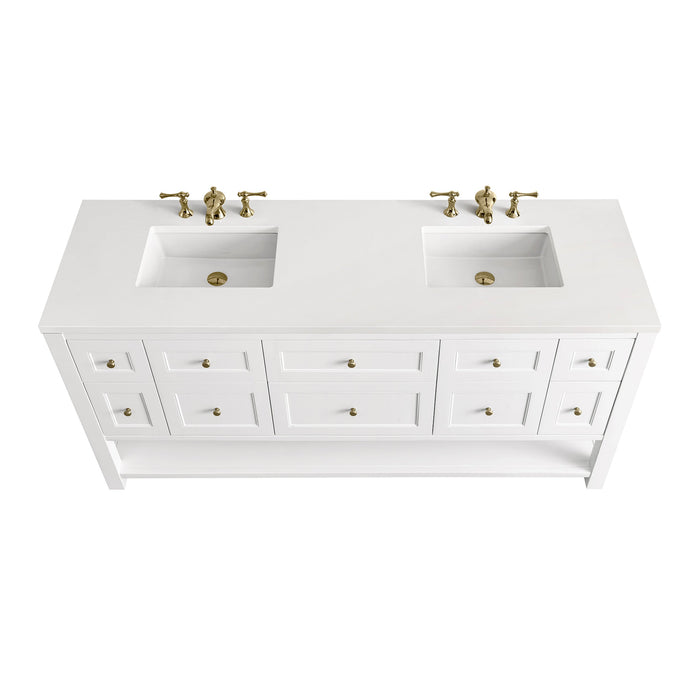 Bright White / White Zeus - 3 Faucet Holes