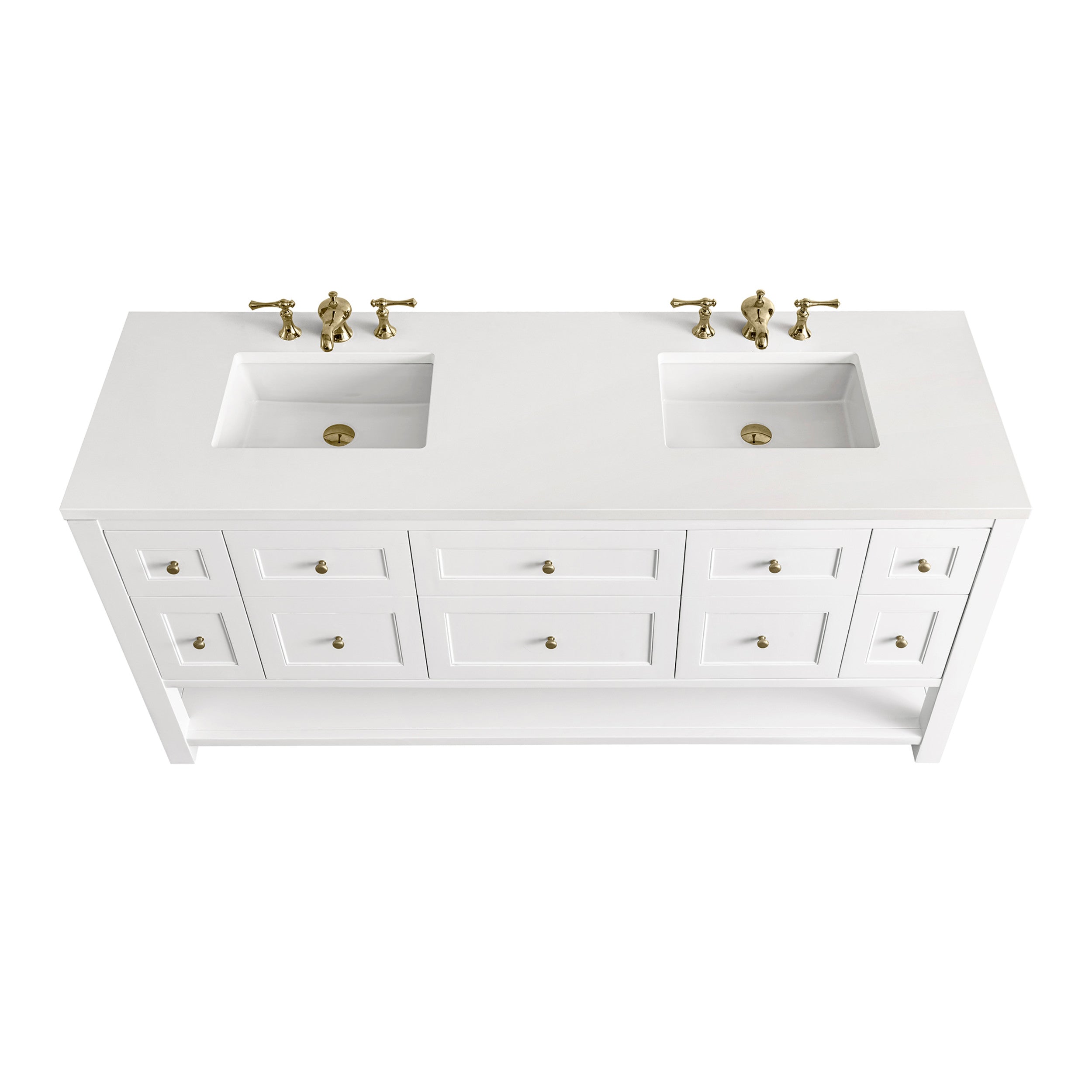 Bright White / White Zeus - 3 Faucet Holes