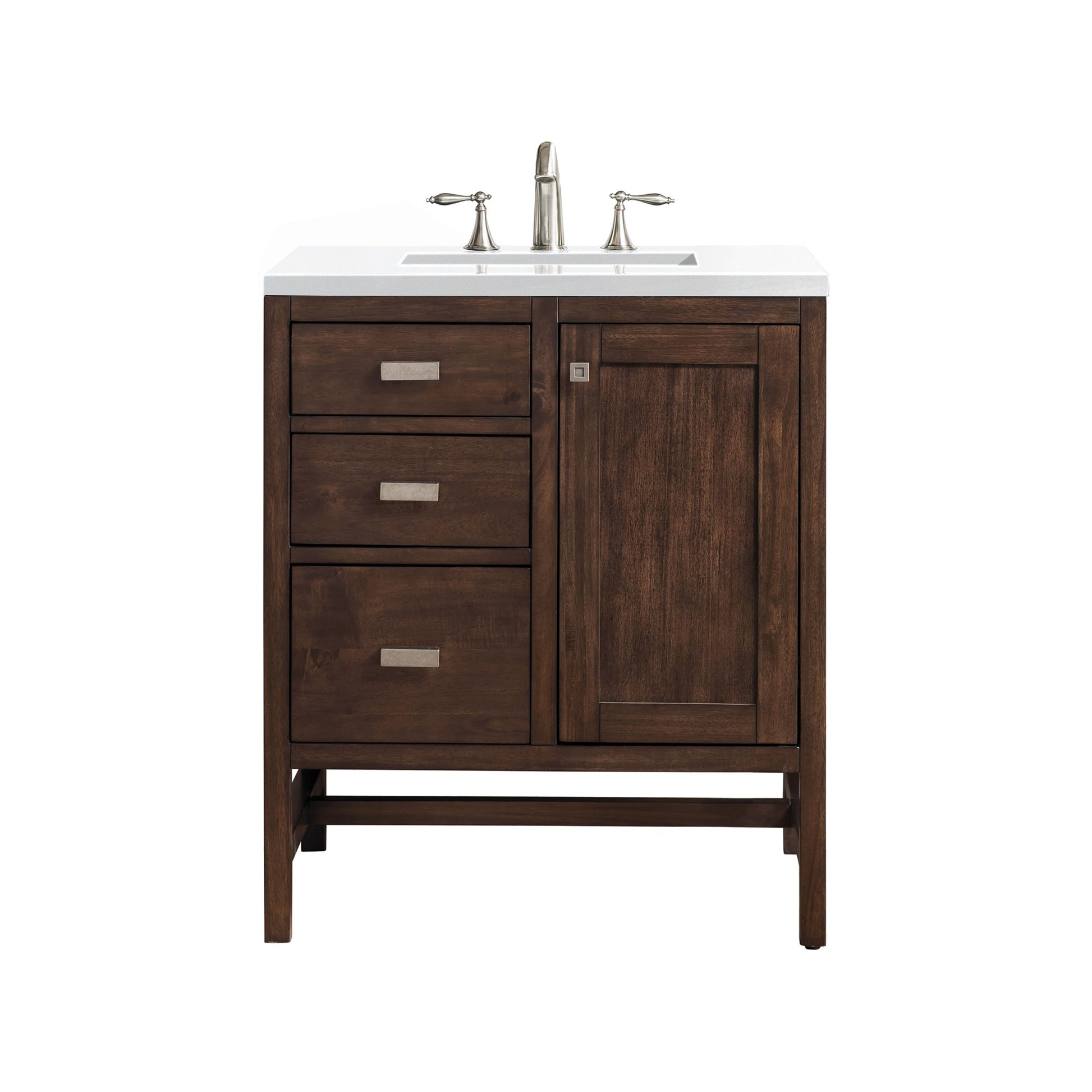Mid-Century Acacia / White Zeus - 3 Faucet Holes