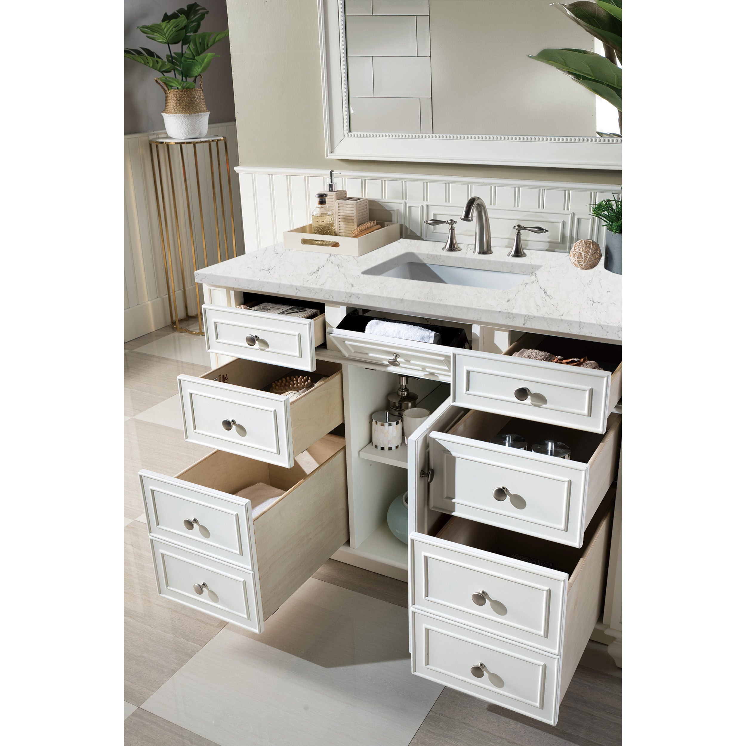 Bright White / Eternal Jasmine Pearl - 3 Faucet Holes