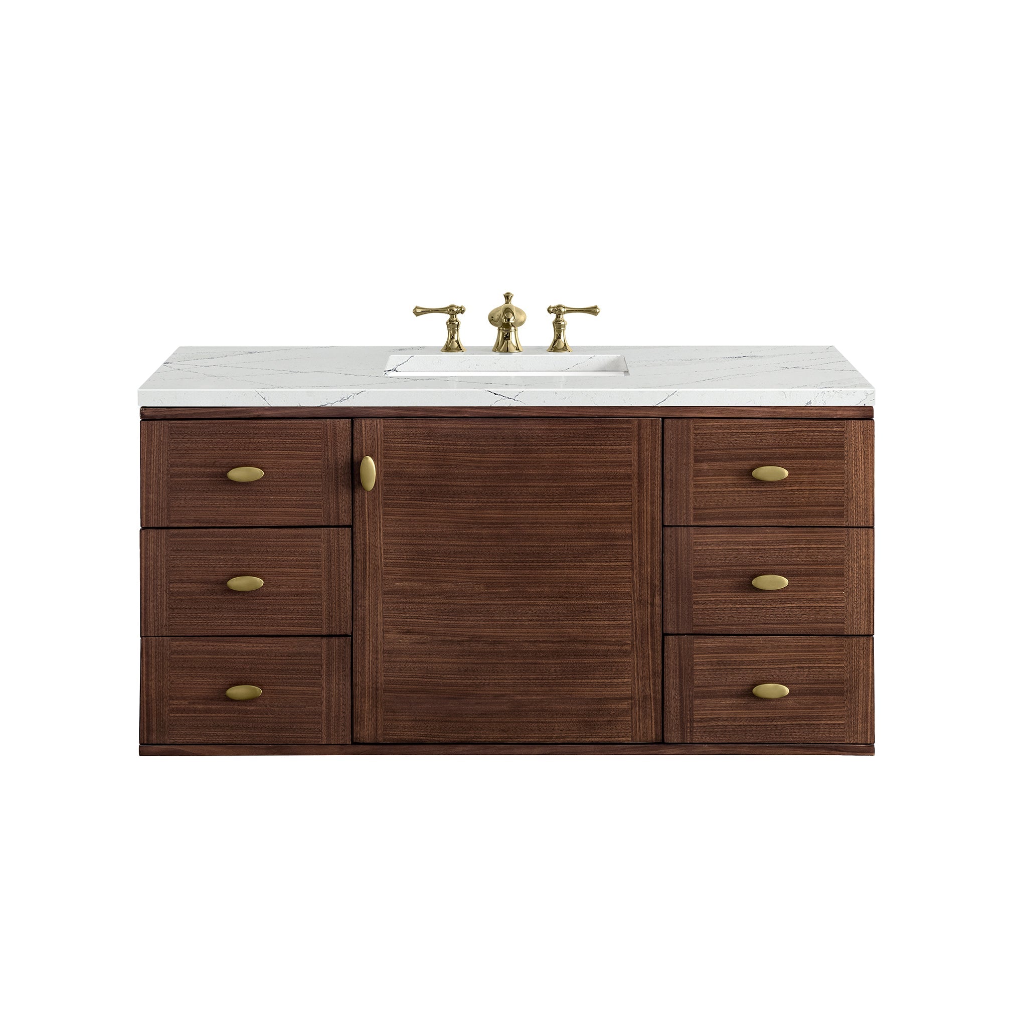 Mid-Century Walnut / Ethereal Noctis - 3 Faucet Holes