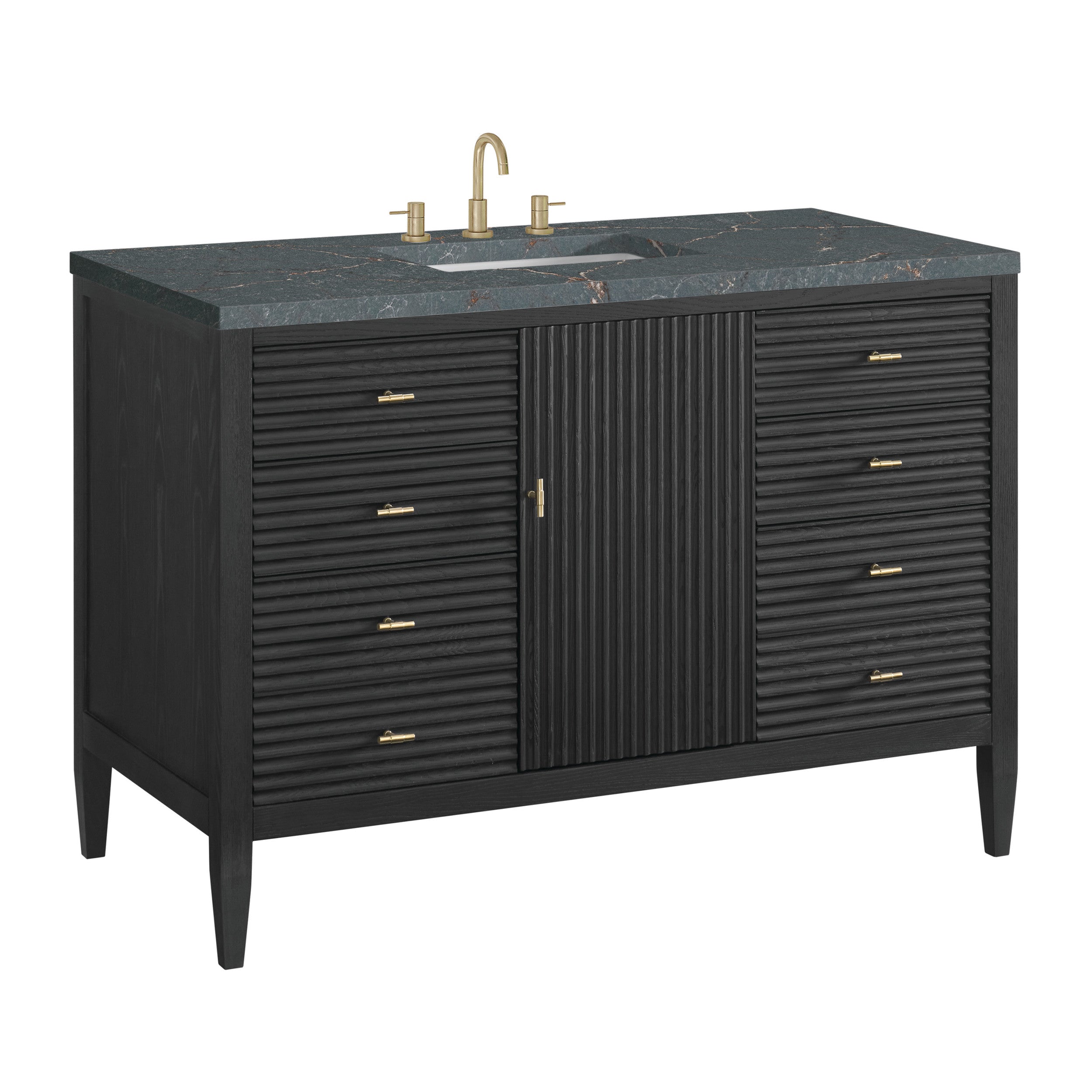 Carbon Oak / Parisien Bleu - 3 Faucet Holes