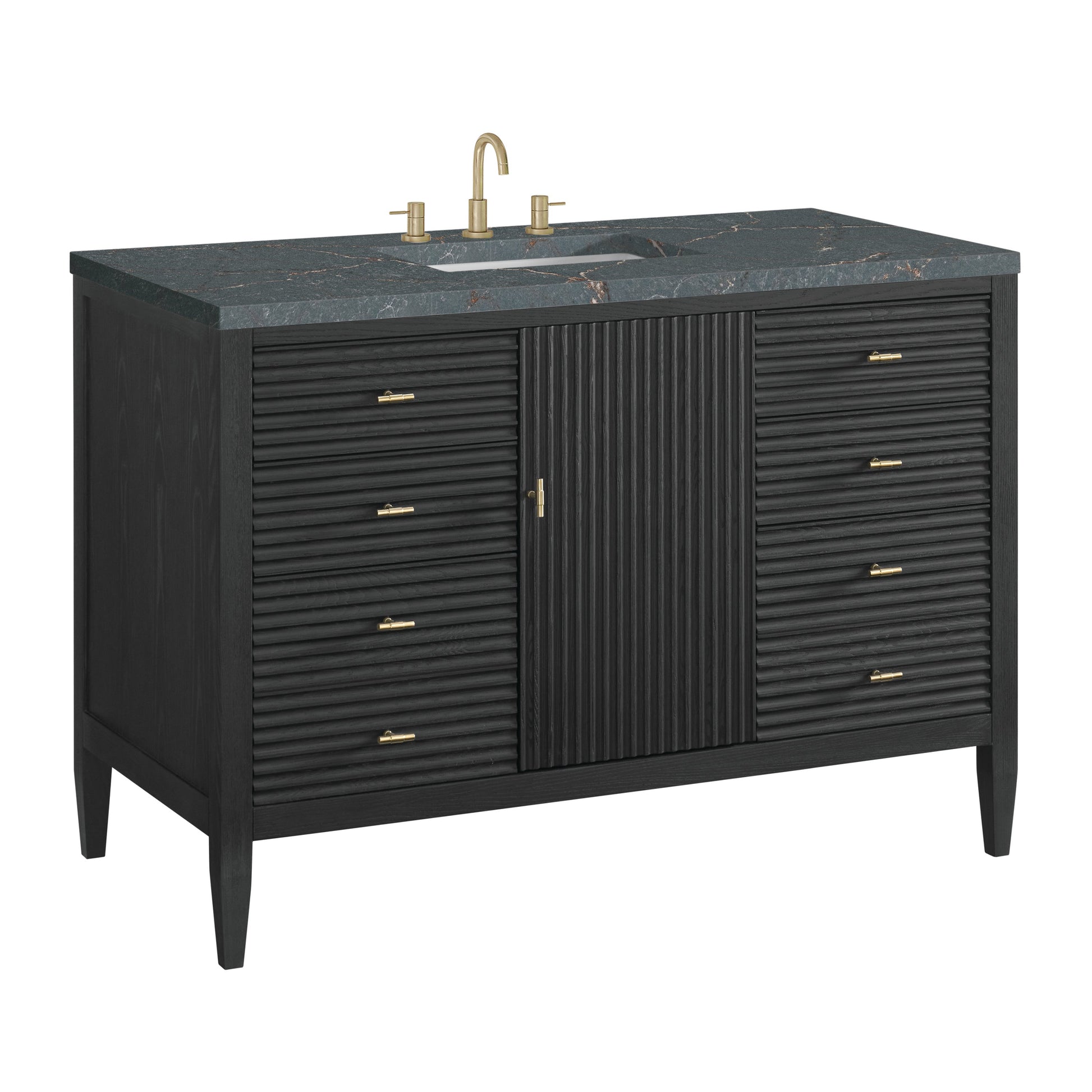 Carbon Oak / Parisien Bleu - 3 Faucet Holes