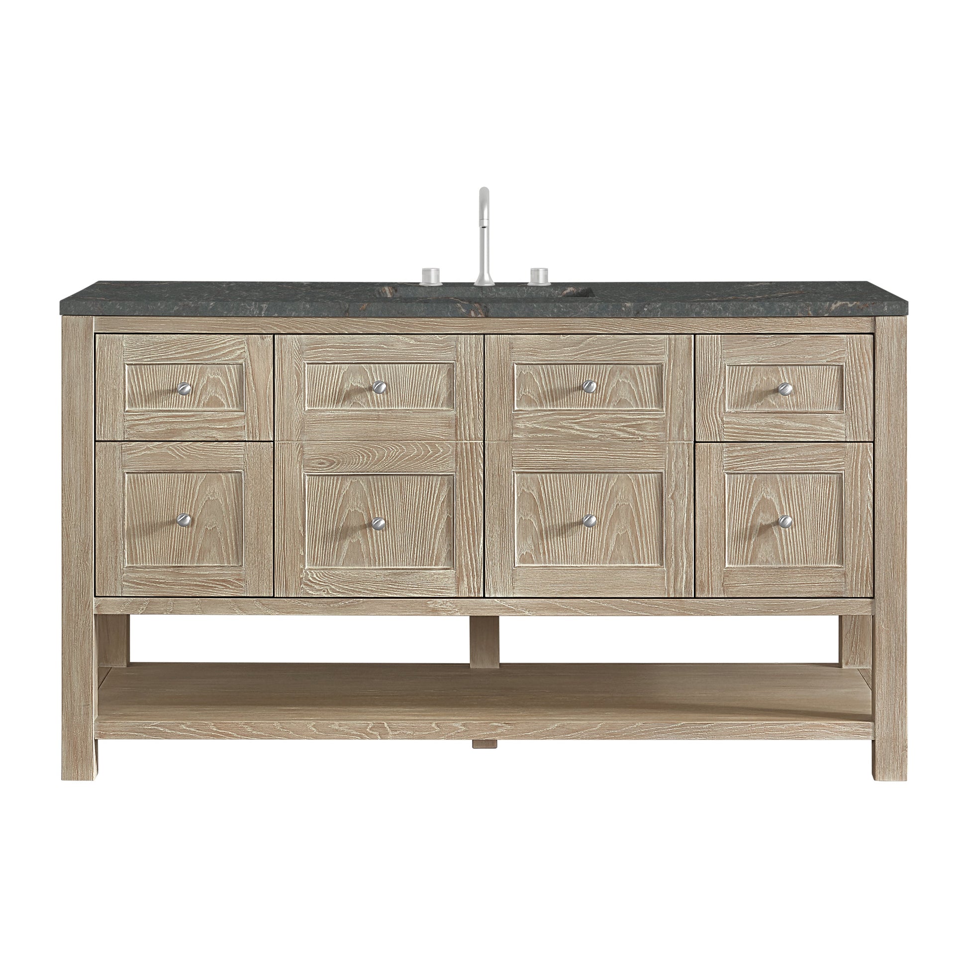 Whitewashed Oak / Parisien Bleu - 3 Faucet Holes