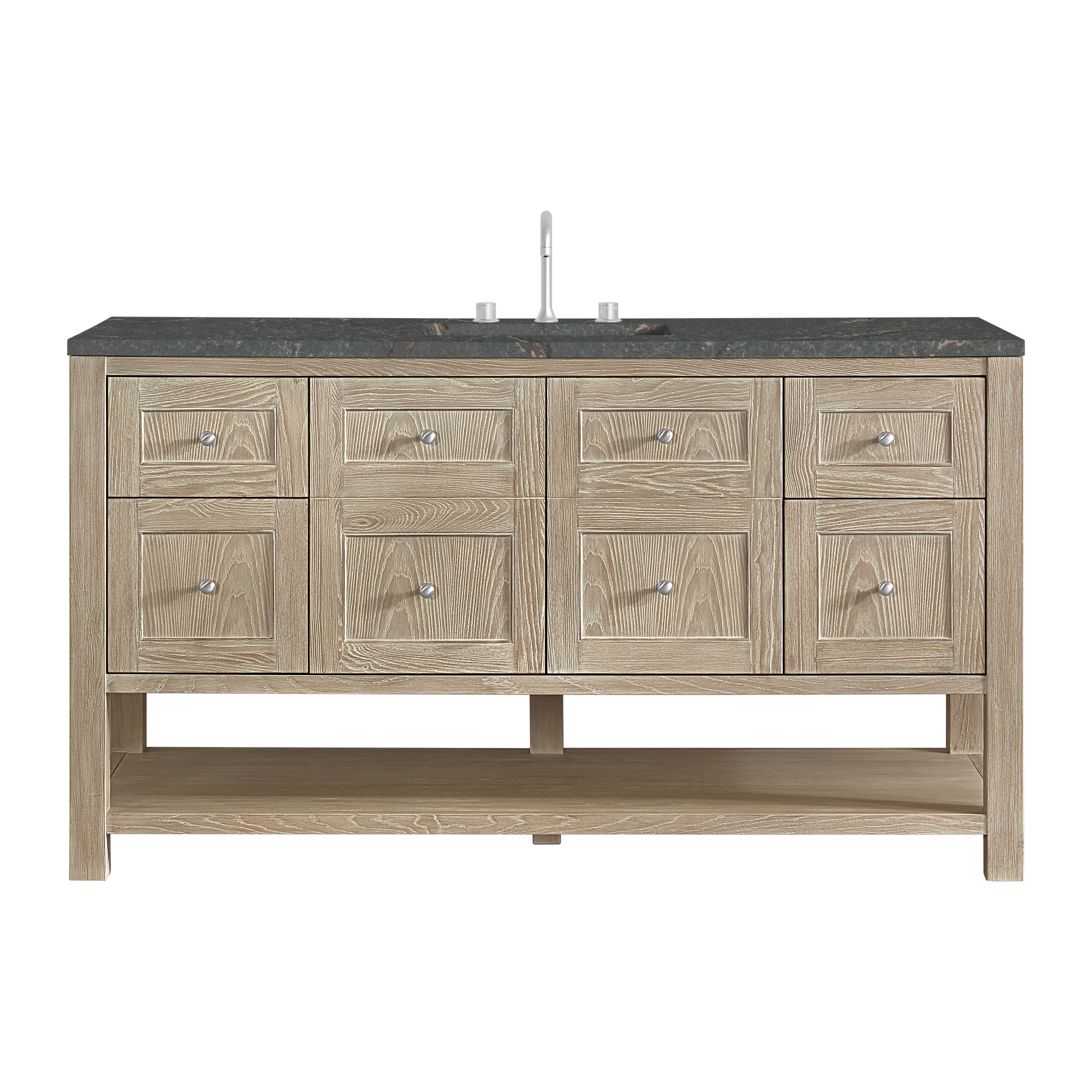 Whitewashed Oak / Parisien Bleu - 3 Faucet Holes