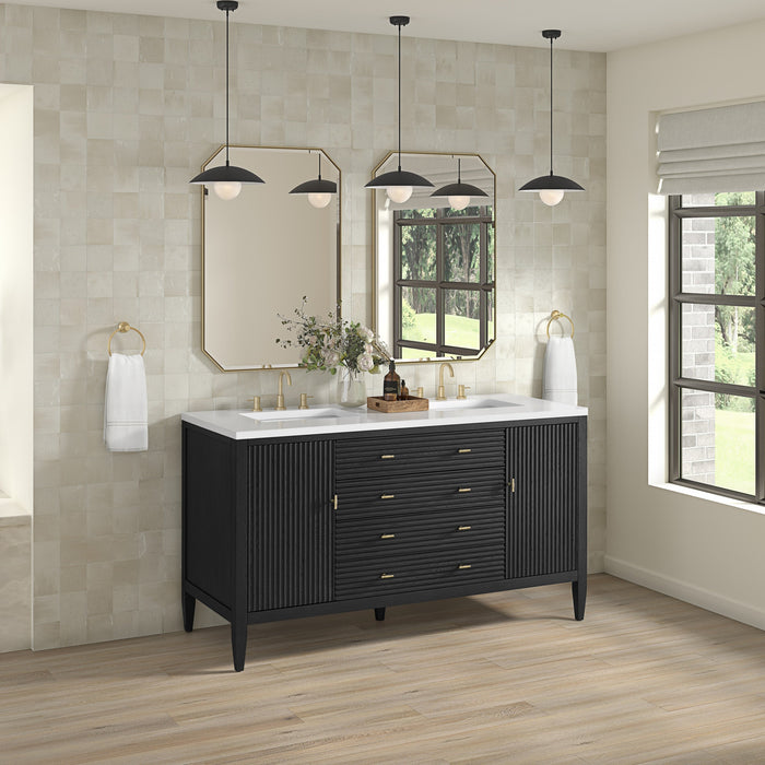 Carbon Oak / White Zeus - 3 Faucet Holes