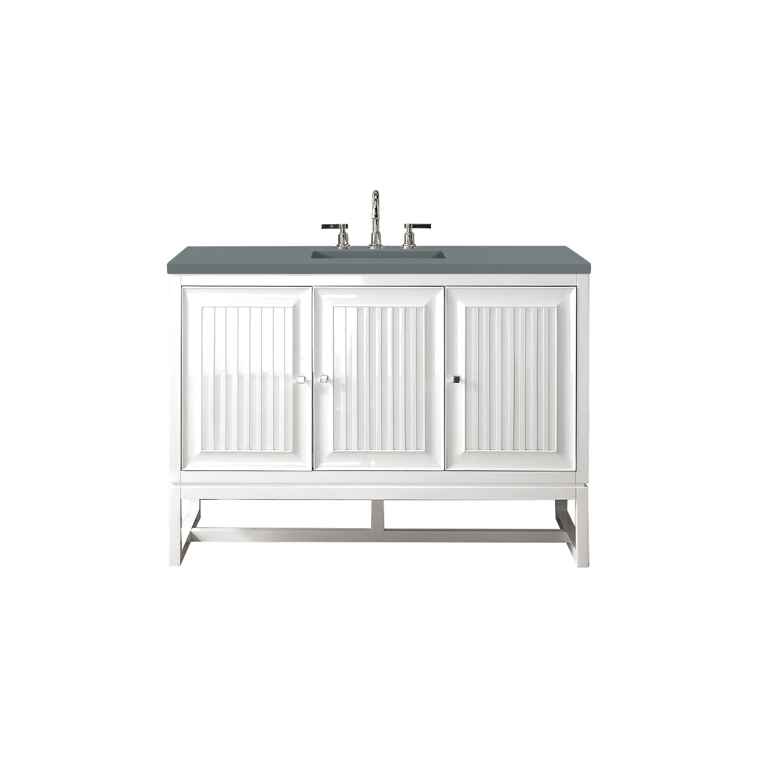 Glossy White / Cala Blue - 3 Faucet Holes