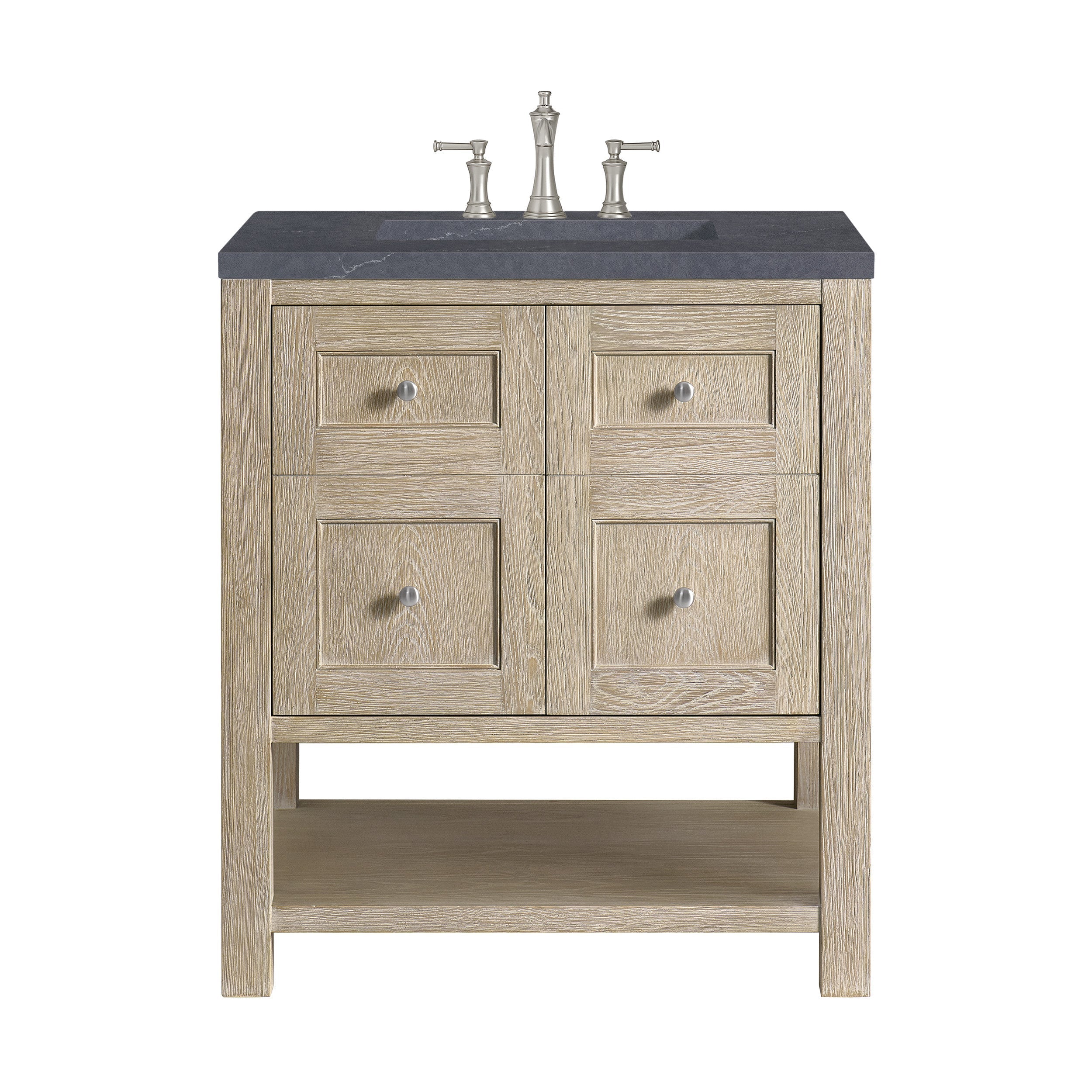 Whitewashed Oak / Charcoal Soapstone - 3 Faucet Holes