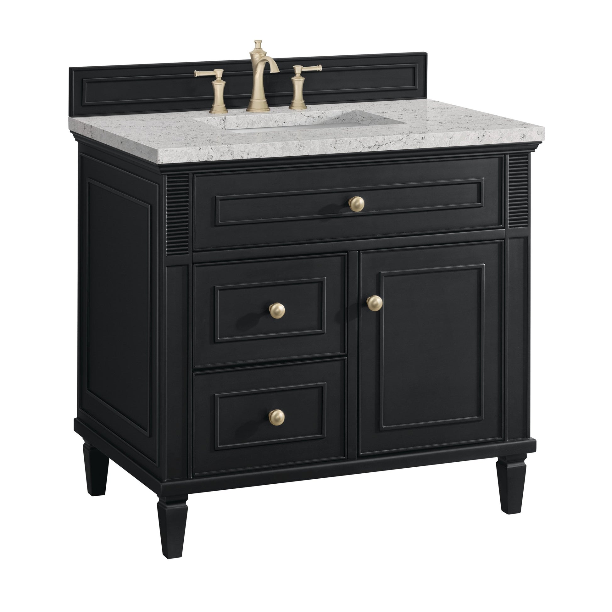 Black Onyx / Eternal Jasmine Pearl - 3 Faucet Holes