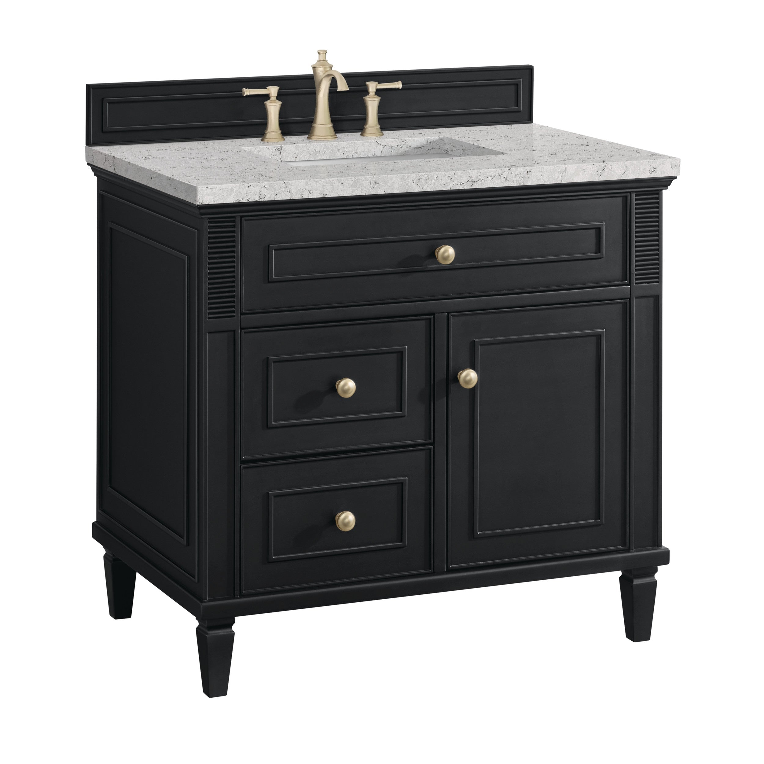 Black Onyx / Eternal Jasmine Pearl - 3 Faucet Holes