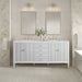 Bright White / Victorian Silver - 3 Faucet Holes