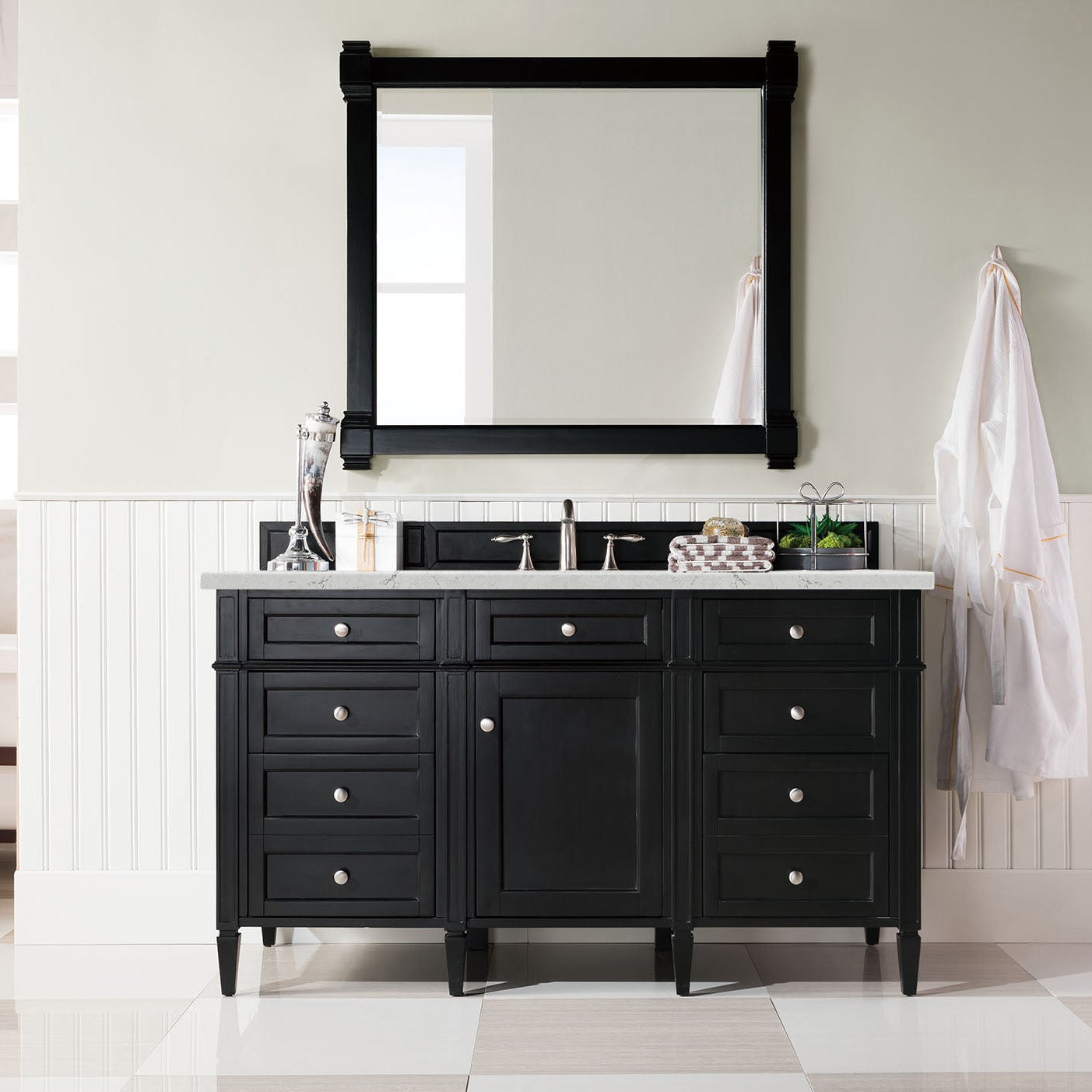 Black Onyx / Eternal Jasmine Pearl - 3 Faucet Holes