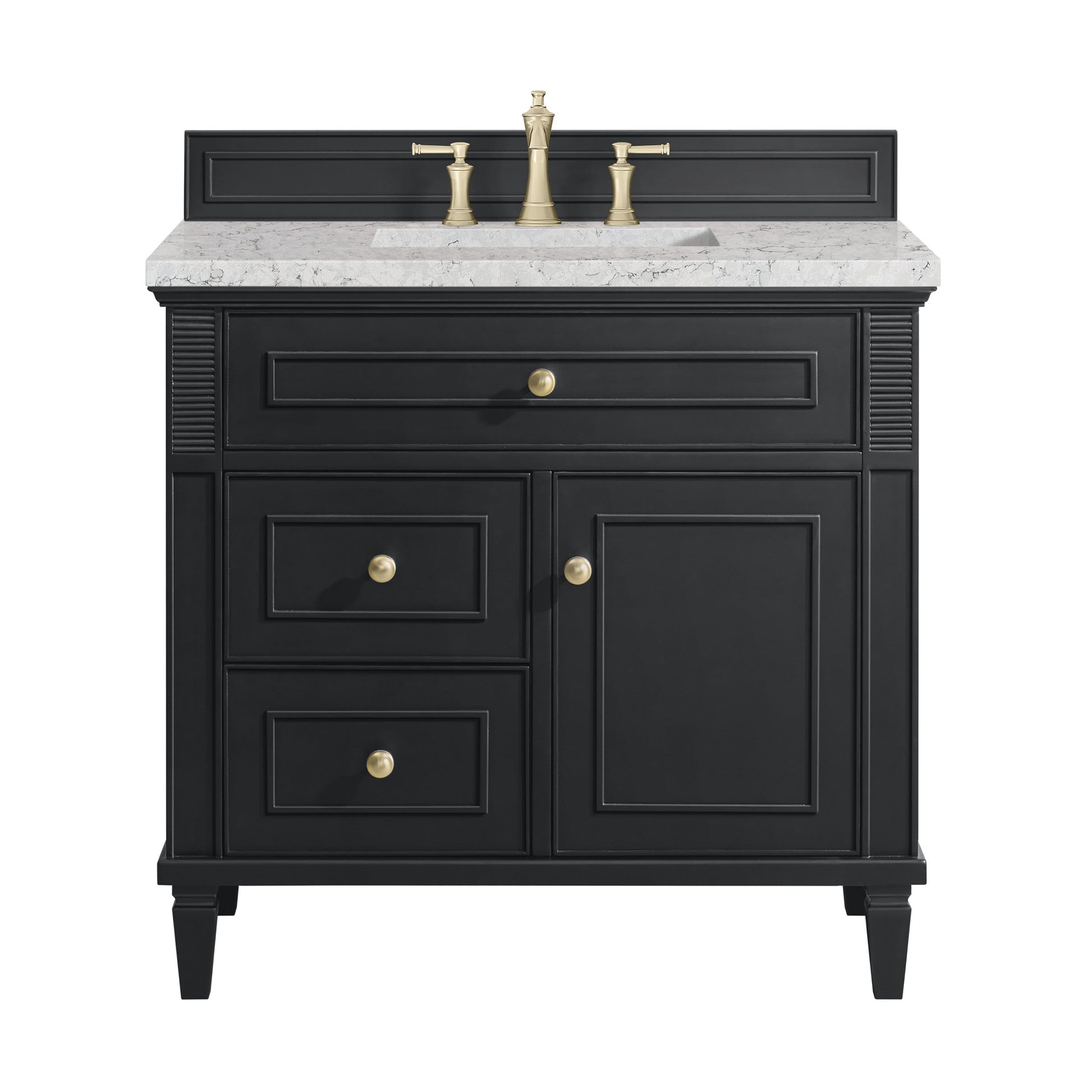 Black Onyx / Eternal Jasmine Pearl - 3 Faucet Holes