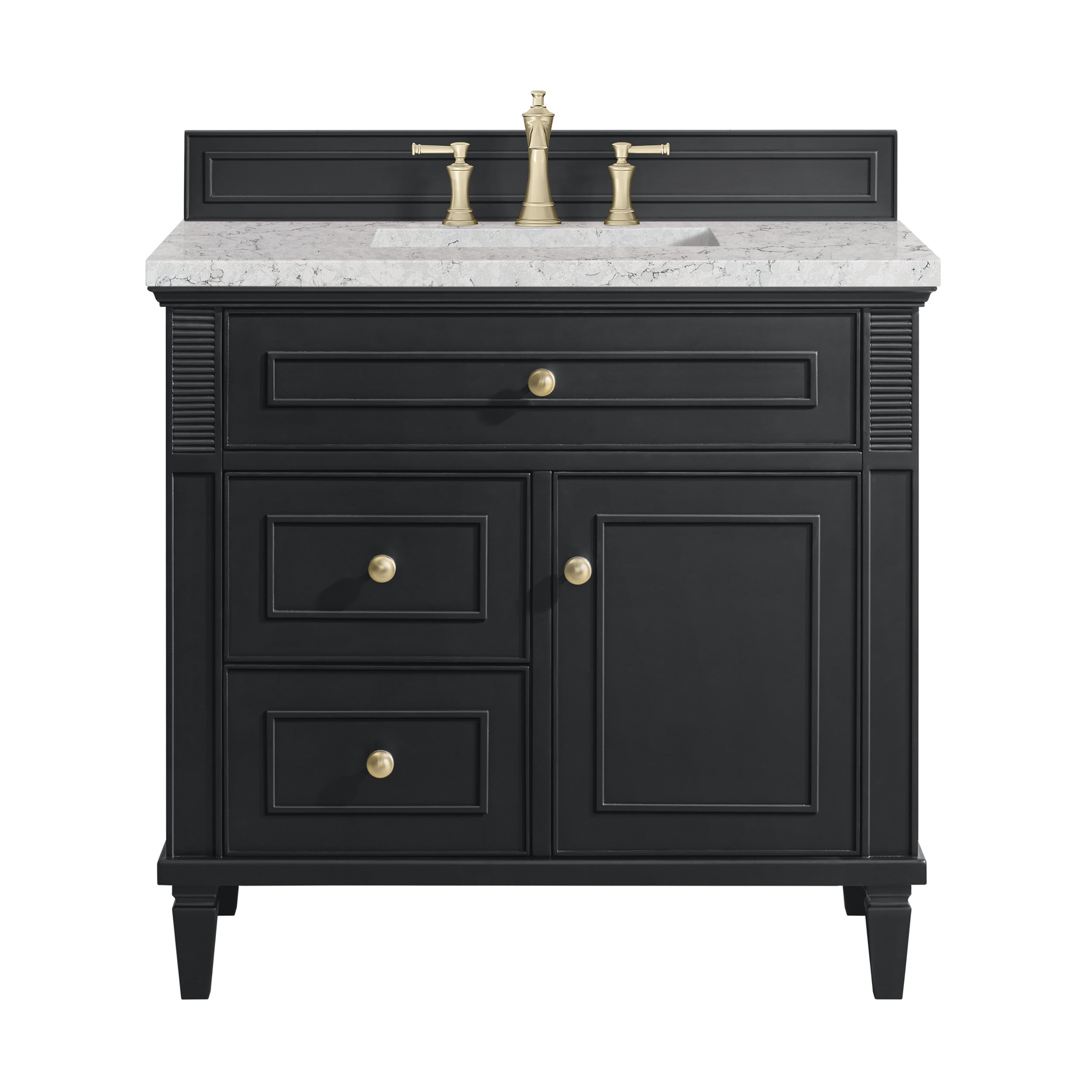 Black Onyx / Eternal Jasmine Pearl - 3 Faucet Holes