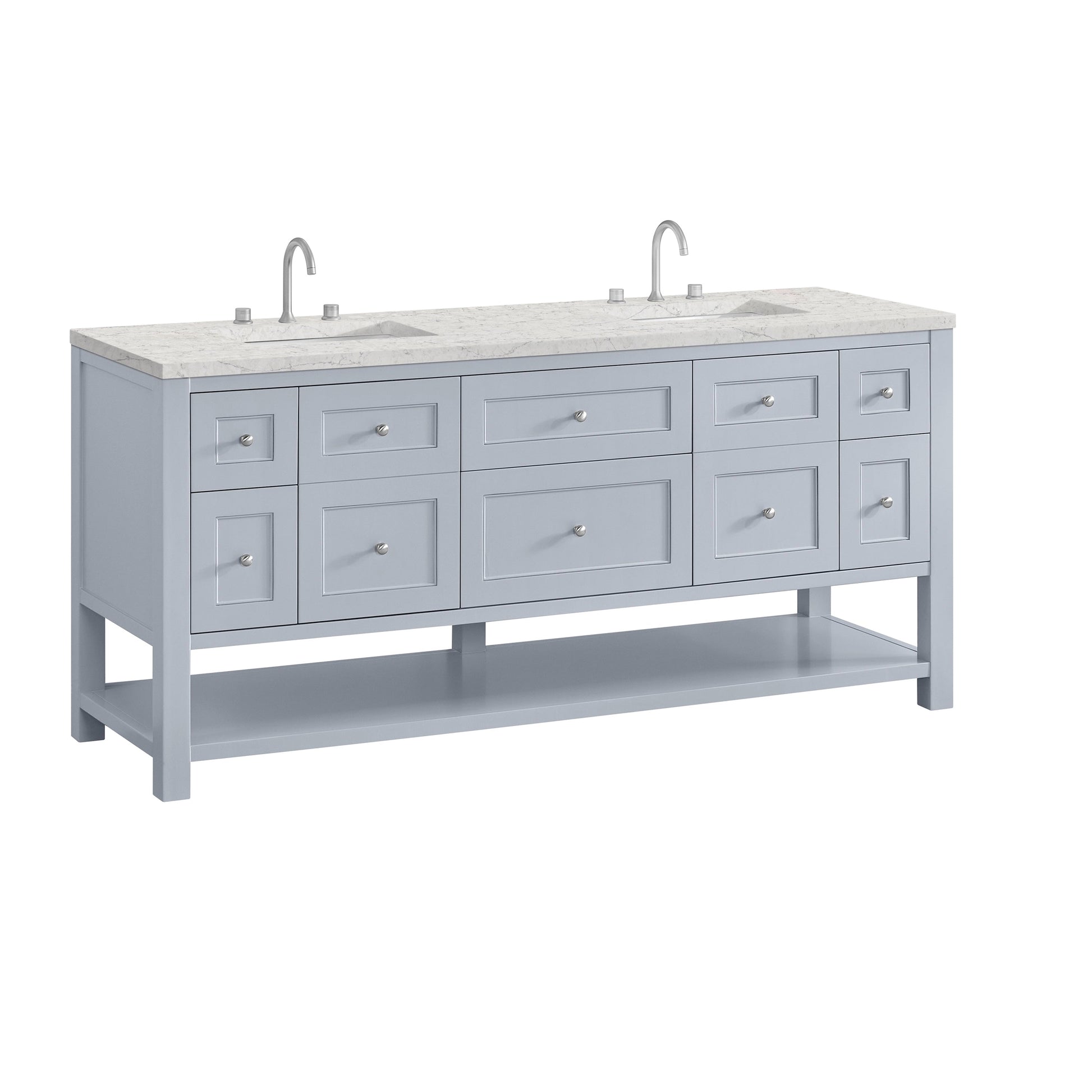 Serenity Blue / Eternal Jasmine Pearl - 3 Faucet Holes