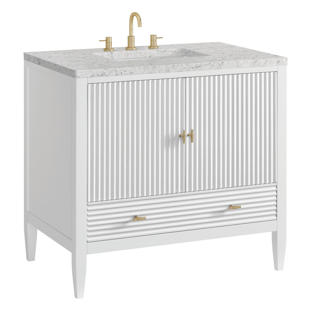 Bright White / Eternal Jasmine Pearl - 3 Faucet Holes