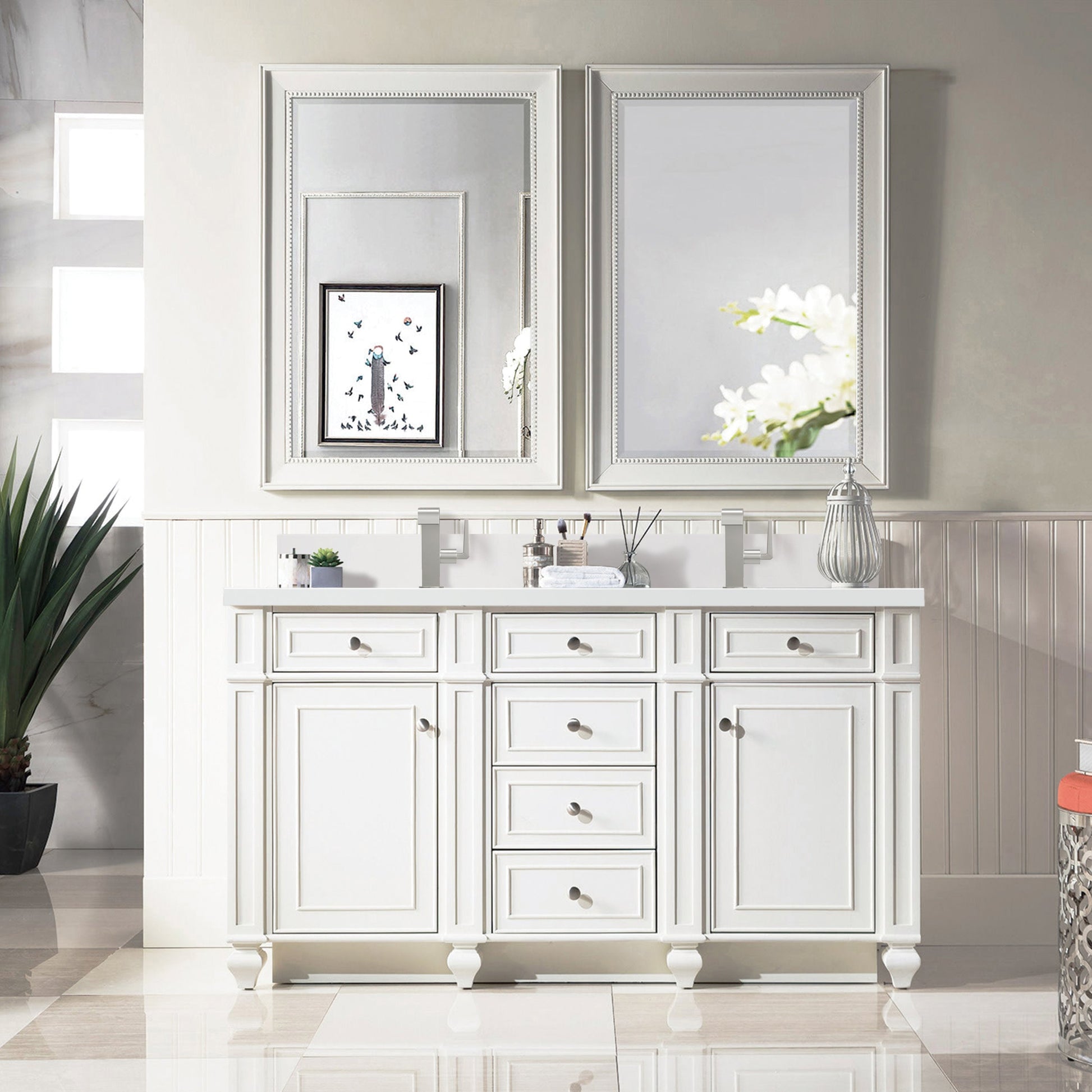 Bright White / White Zeus - 1 Faucet Hole