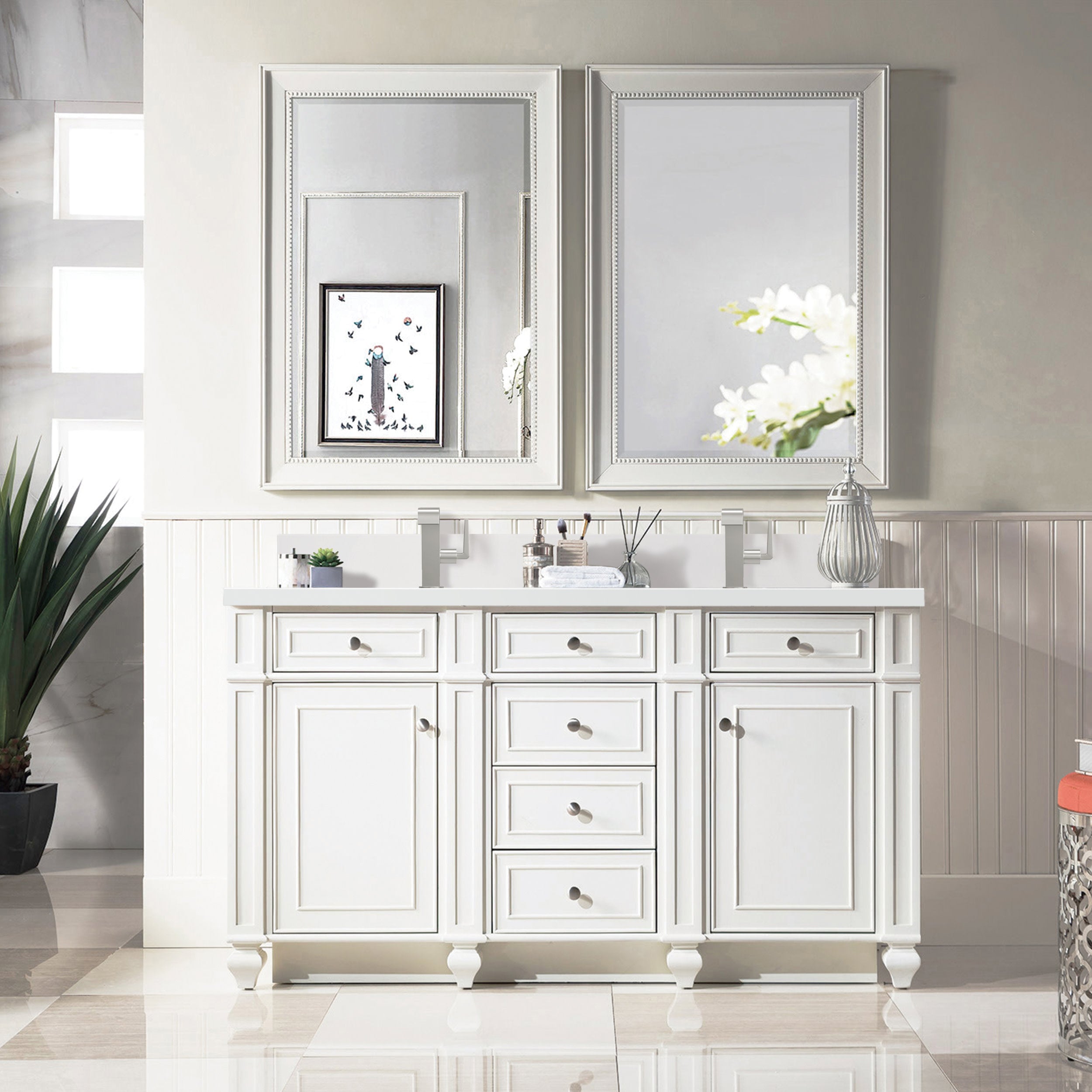 Bright White / White Zeus - 1 Faucet Hole