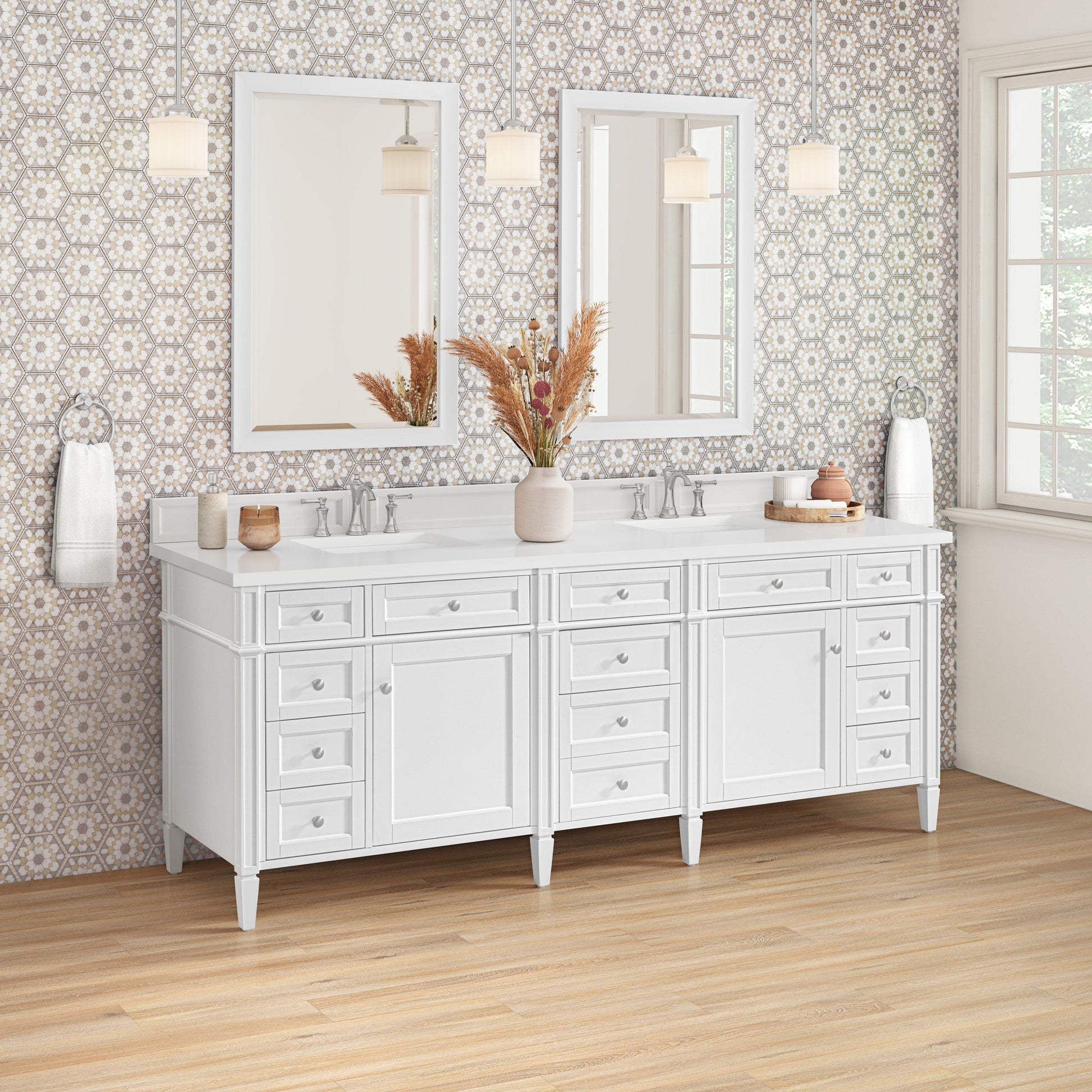 Bright White / White Zeus - 3 Faucet Holes