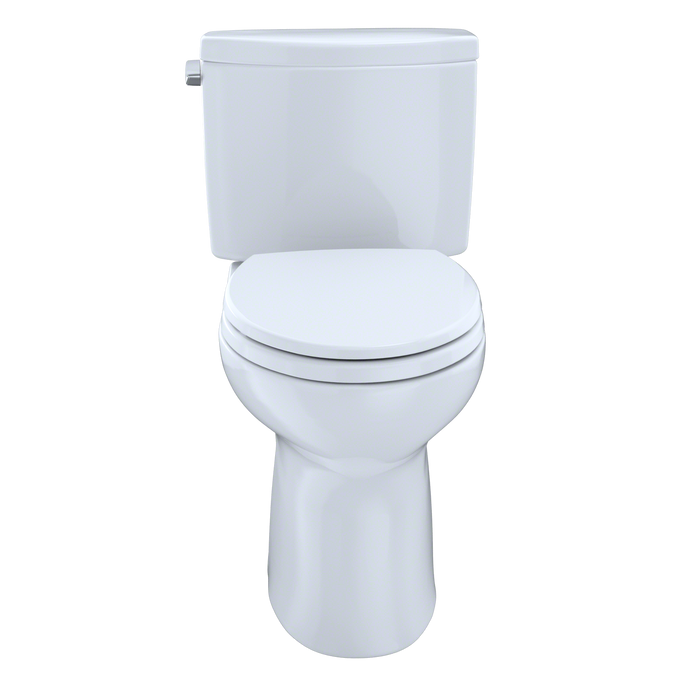 Toto Drake II Two Piece Elongated 1.28 GPF Universal Height Toilet with Cefiontect and Right Hand Trip Lever