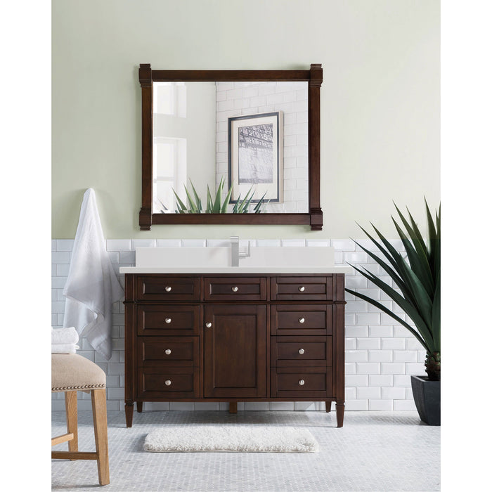 Burnished Mahogany / White Zeus - 1 Faucet Hole