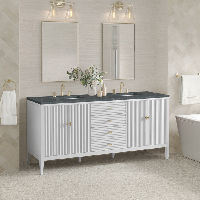 Bright White / Parisien Bleu - 3 Faucet Holes