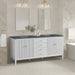 Bright White / Parisien Bleu - 3 Faucet Holes