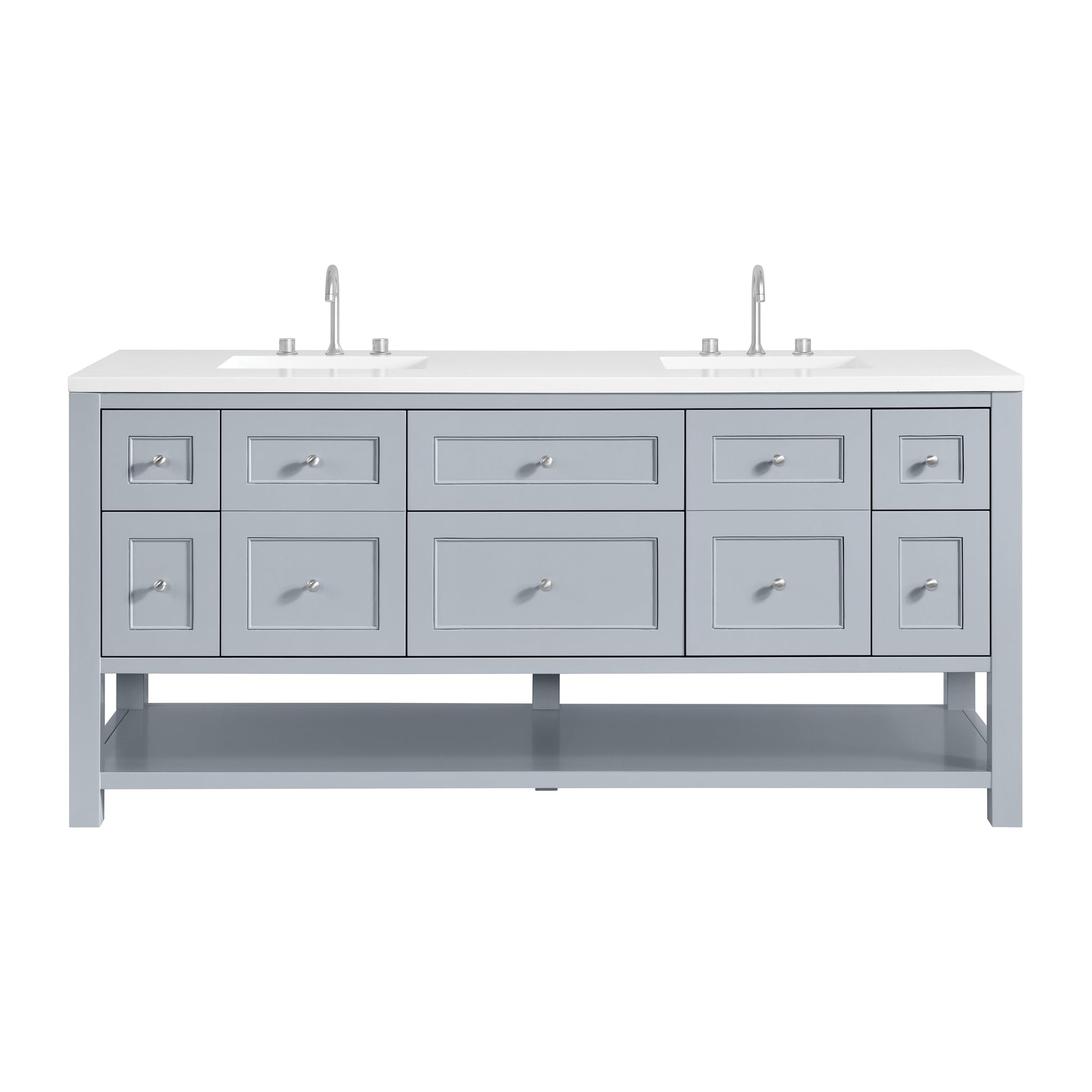 Serenity Blue / White Zeus - 3 Faucet Holes