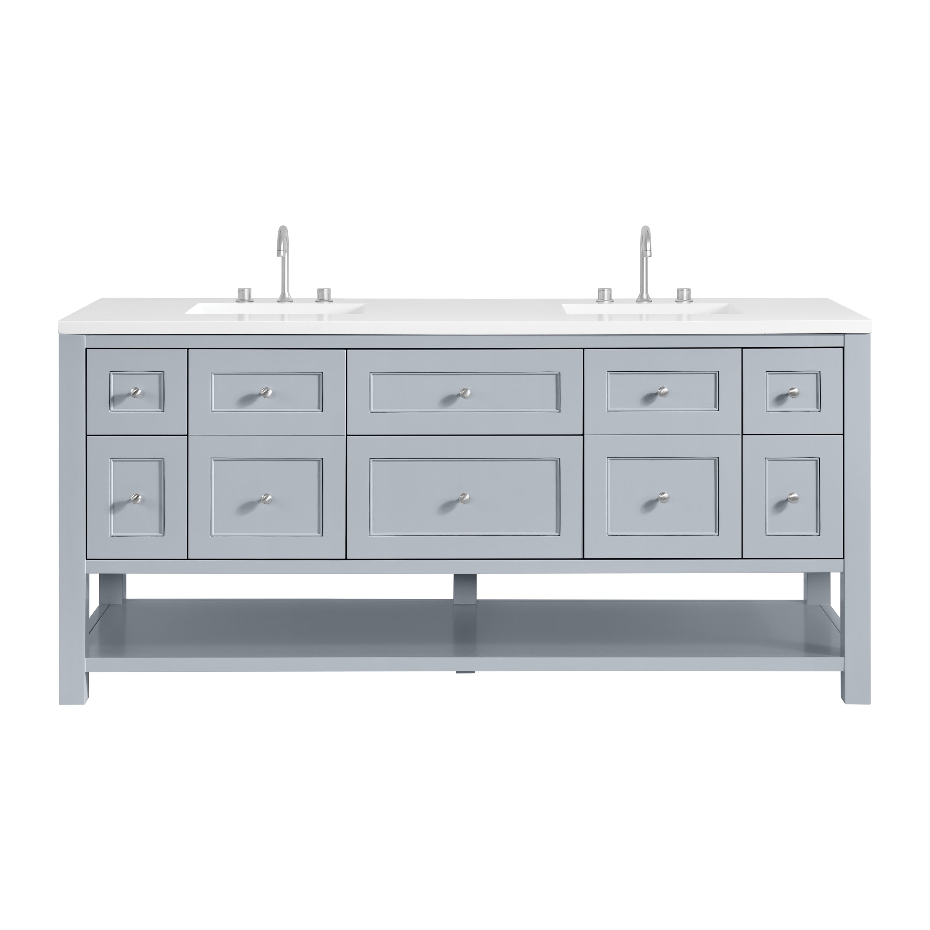 Serenity Blue / White Zeus - 3 Faucet Holes
