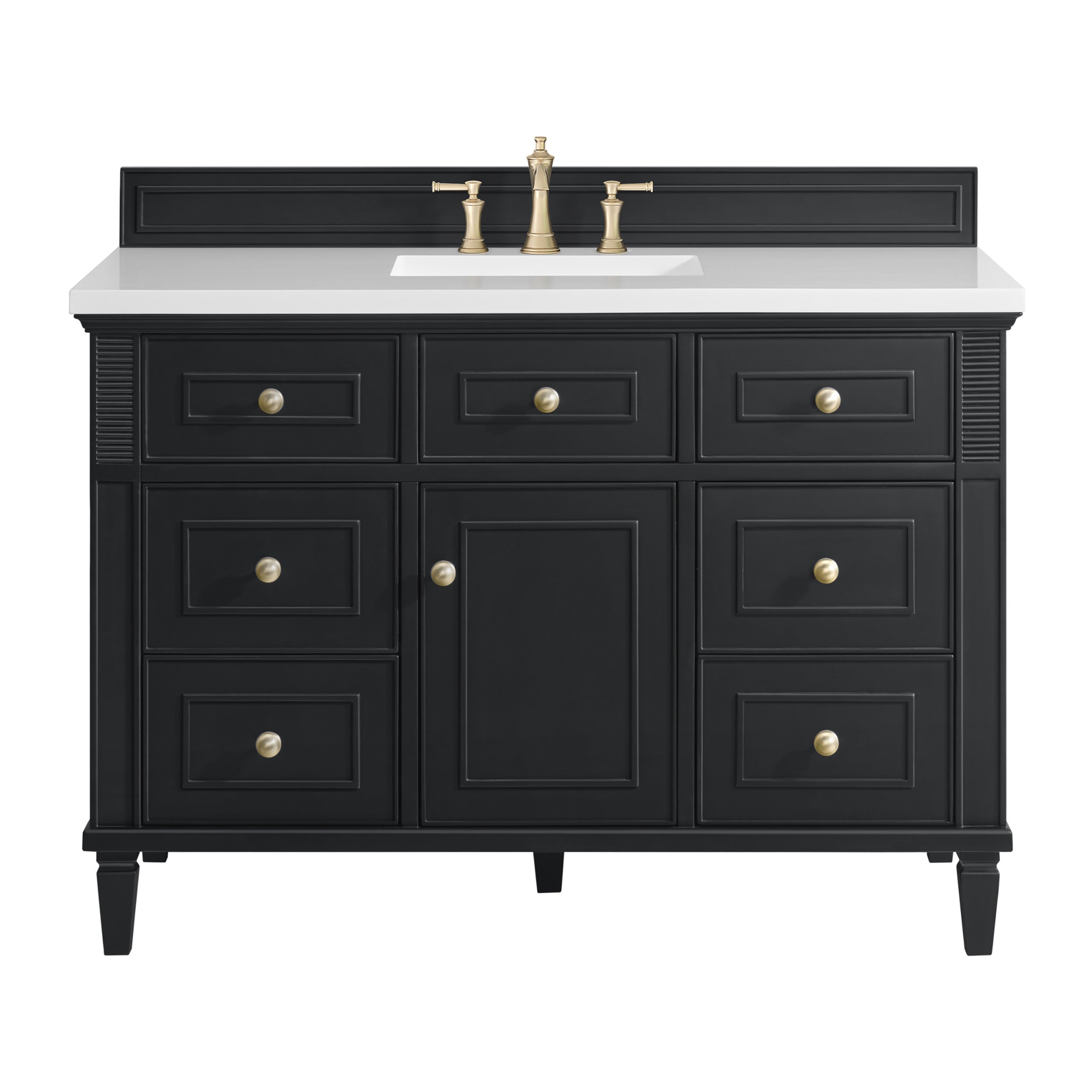 Black Onyx / White Zeus - 3 Faucet Holes